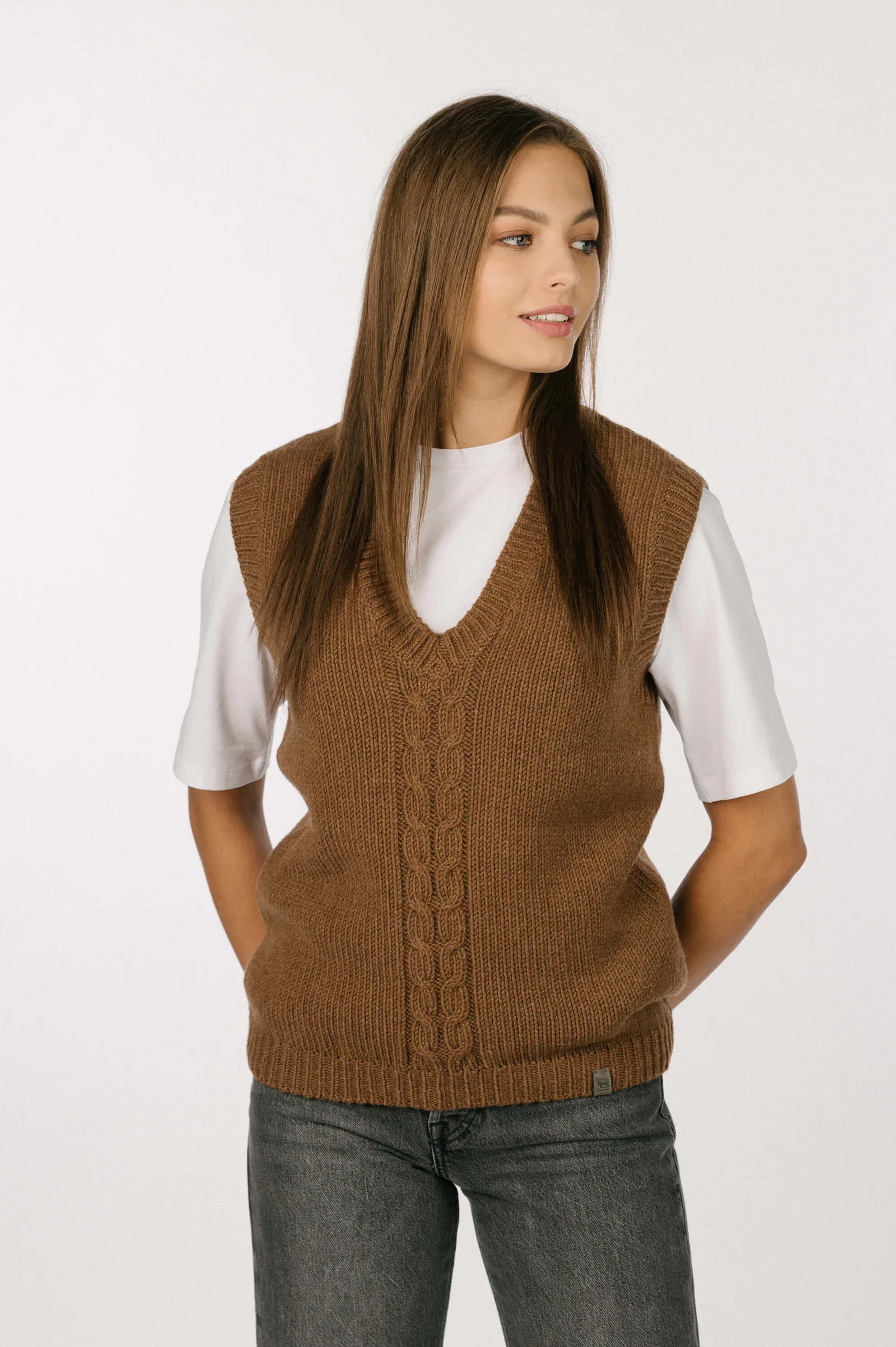CASHMERE & MERINO WOOL VEST ANNE