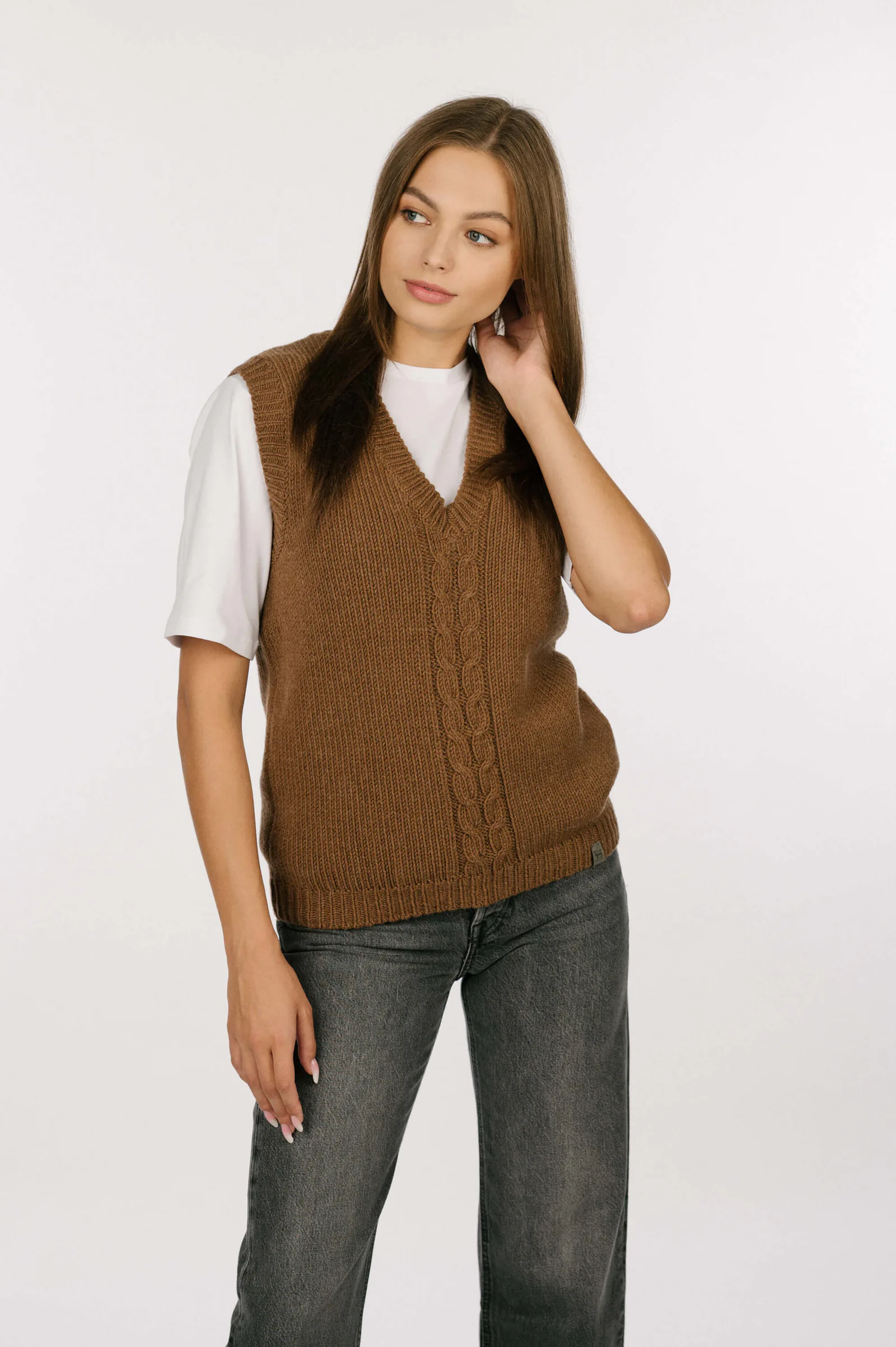 CASHMERE & MERINO WOOL VEST ANNE