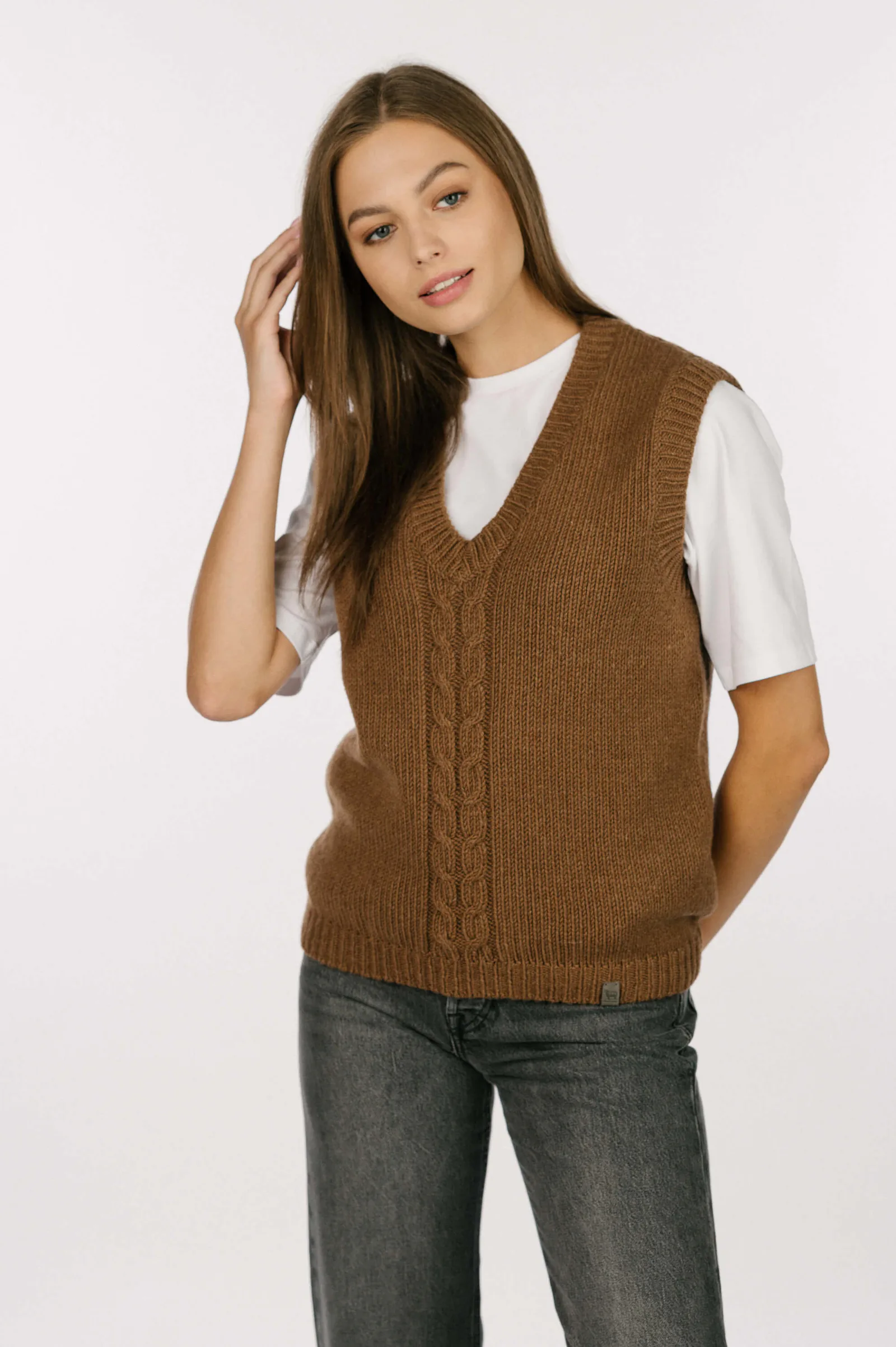 CASHMERE & MERINO WOOL VEST ANNE