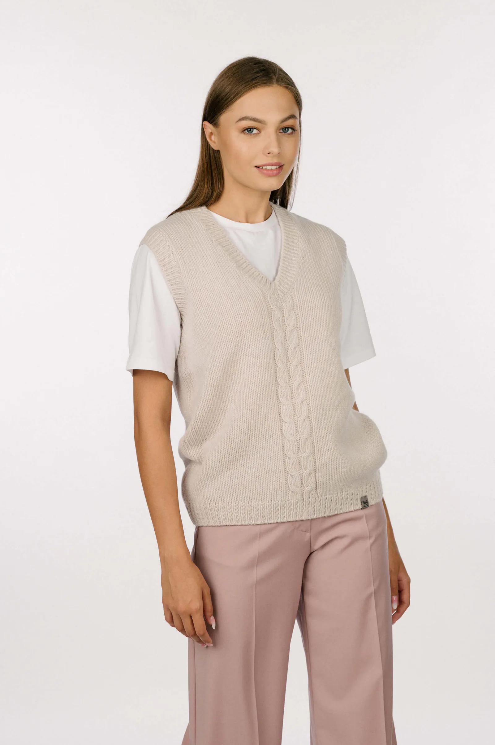 CASHMERE & MERINO WOOL VEST ANNE