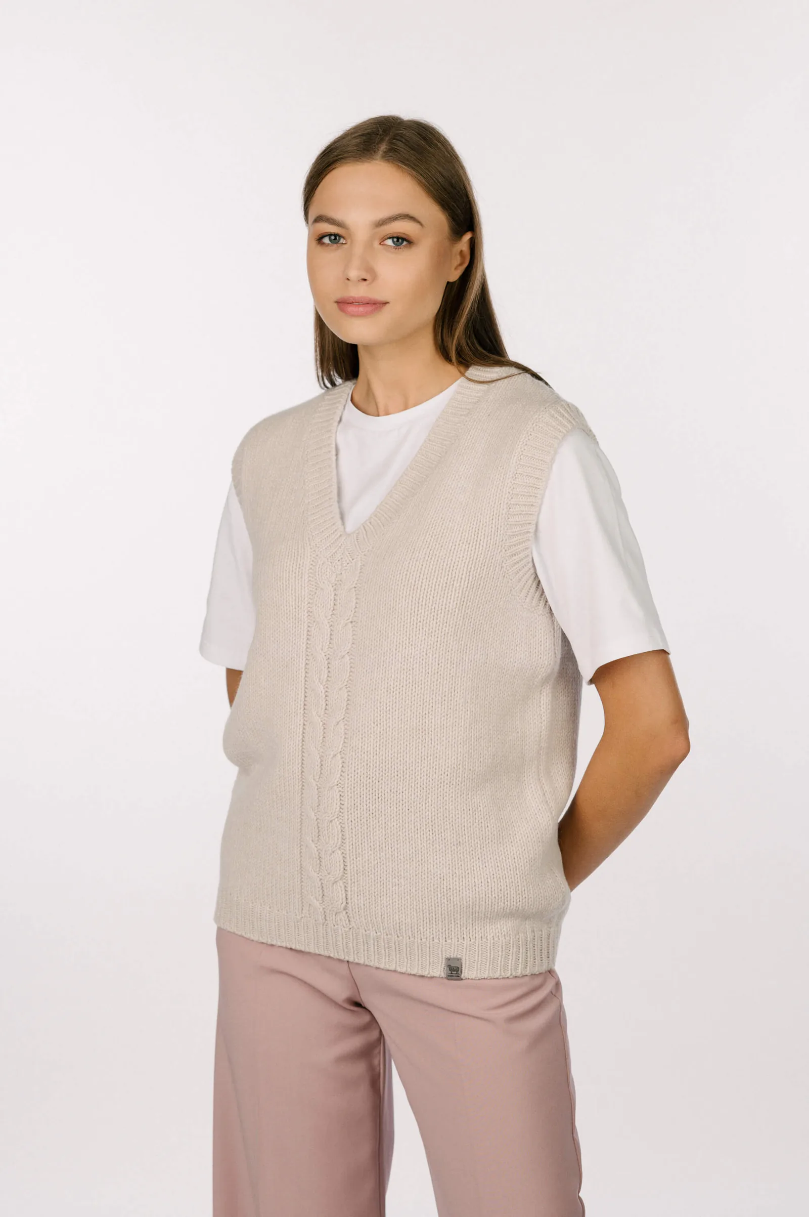 CASHMERE & MERINO WOOL VEST ANNE