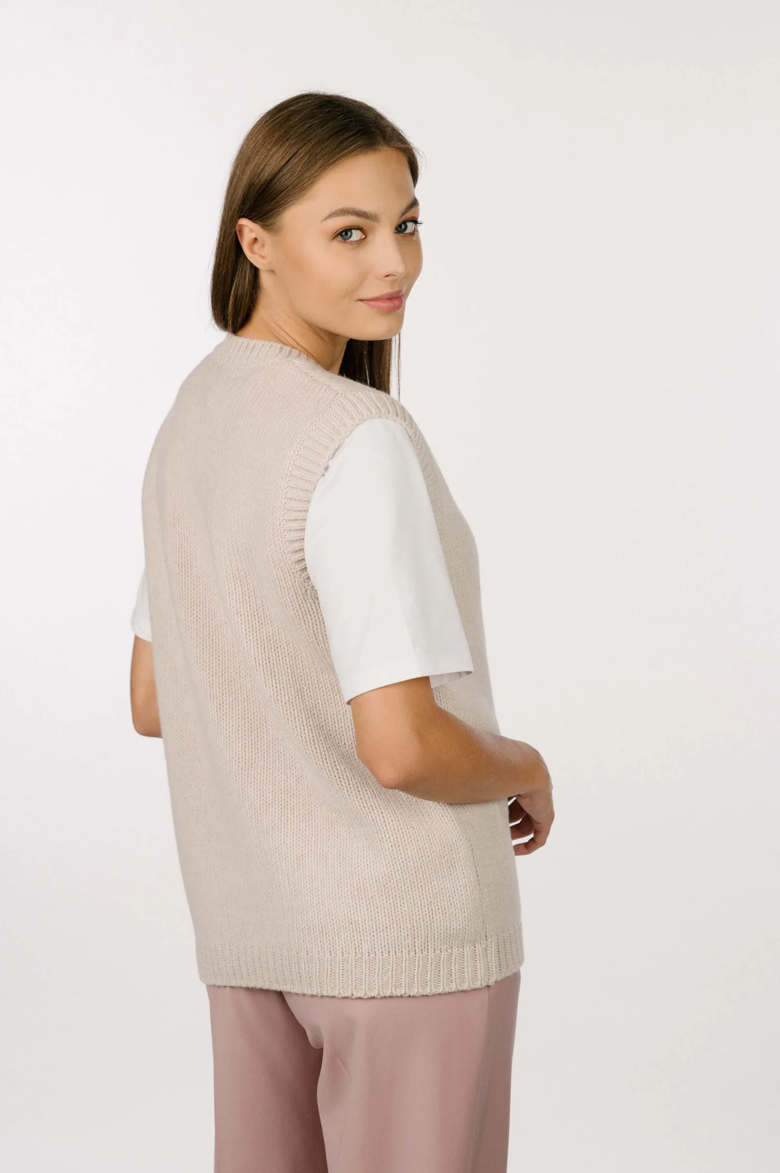 CASHMERE & MERINO WOOL VEST ANNE