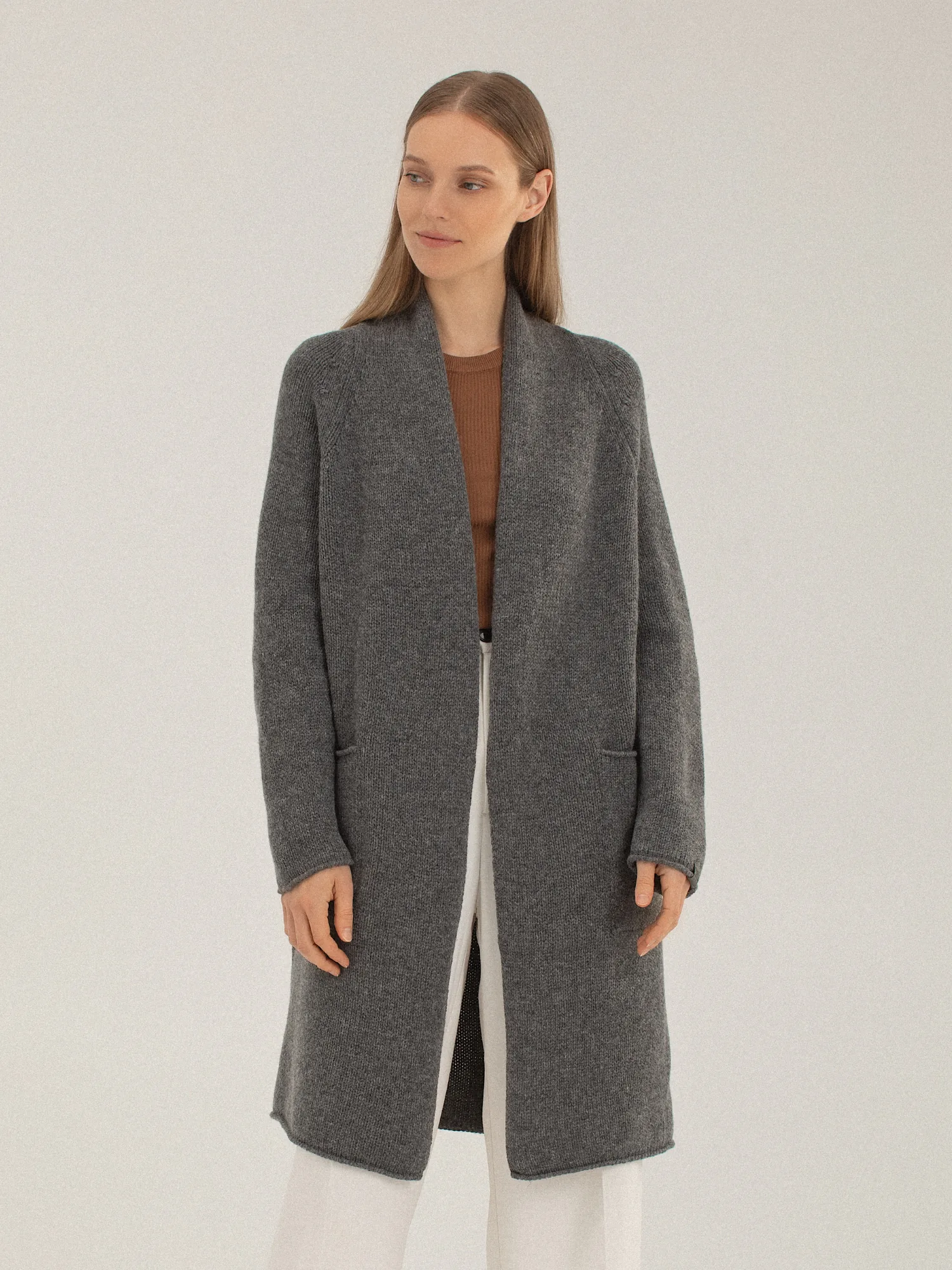 STRICKJACKE SARA AUS KASCHMIR UND MERINOWOLLE