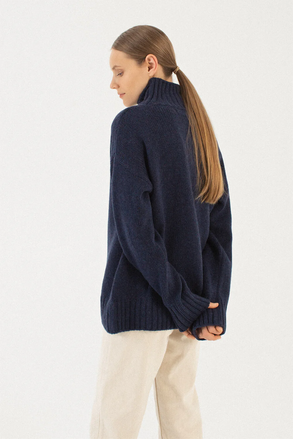 PULLOVER BIANKA AUS KASCHMIR UND MERINOWOLLE