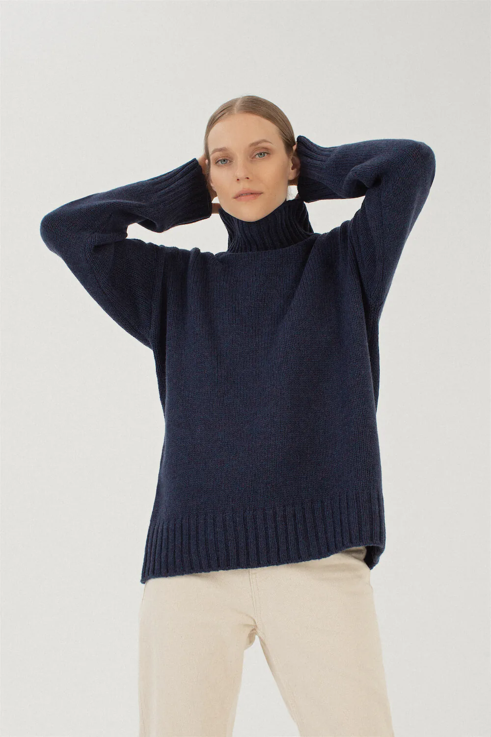 PULLOVER BIANKA AUS KASCHMIR UND MERINOWOLLE
