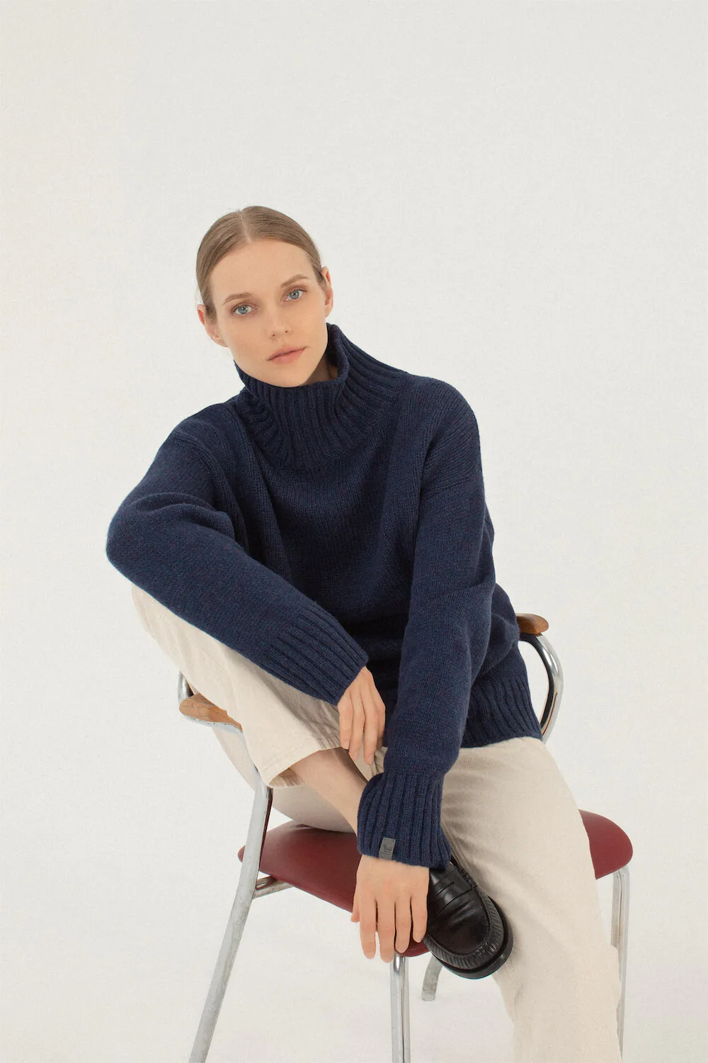 PULLOVER BIANKA AUS KASCHMIR UND MERINOWOLLE