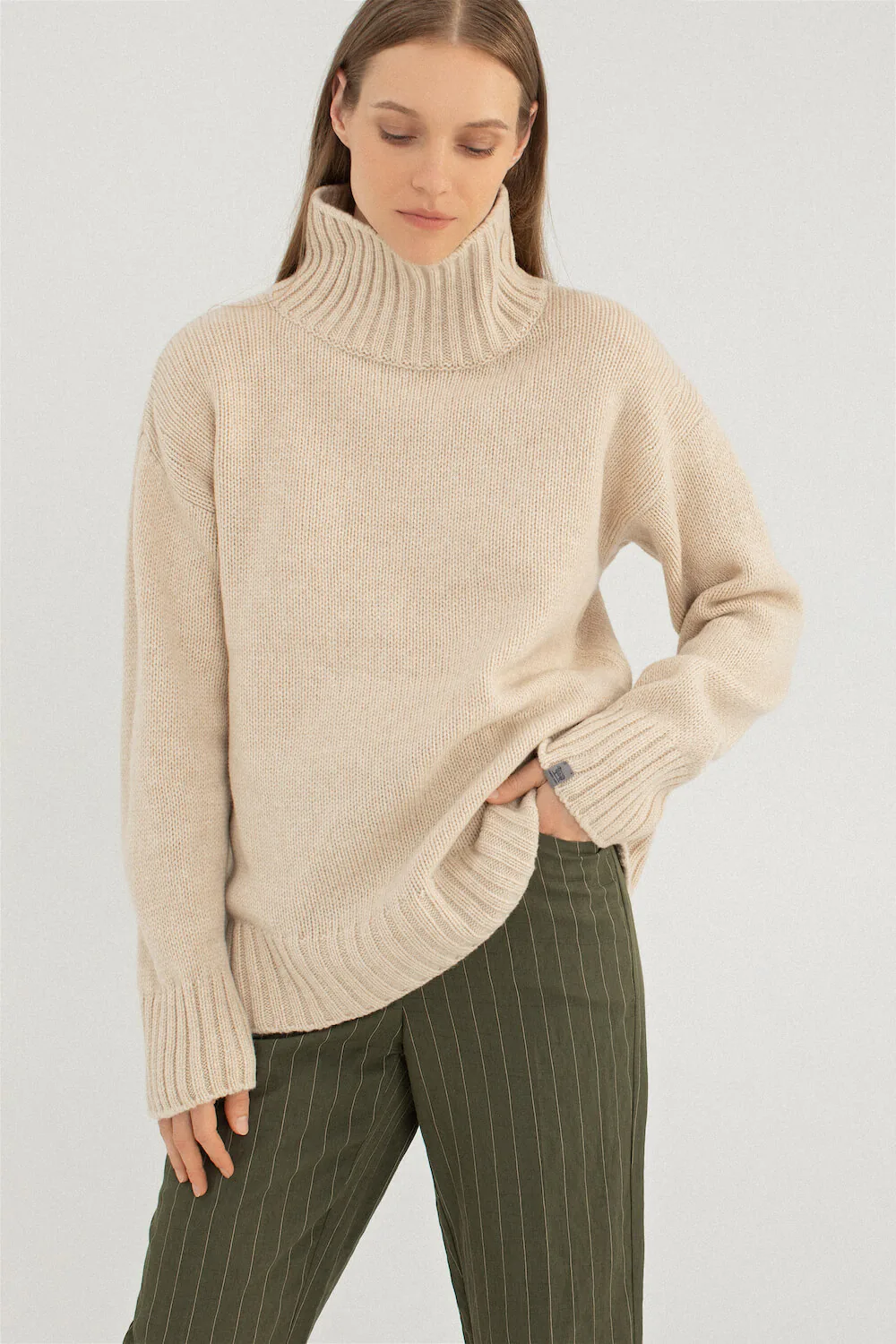PULLOVER BIANKA AUS KASCHMIR UND MERINOWOLLE