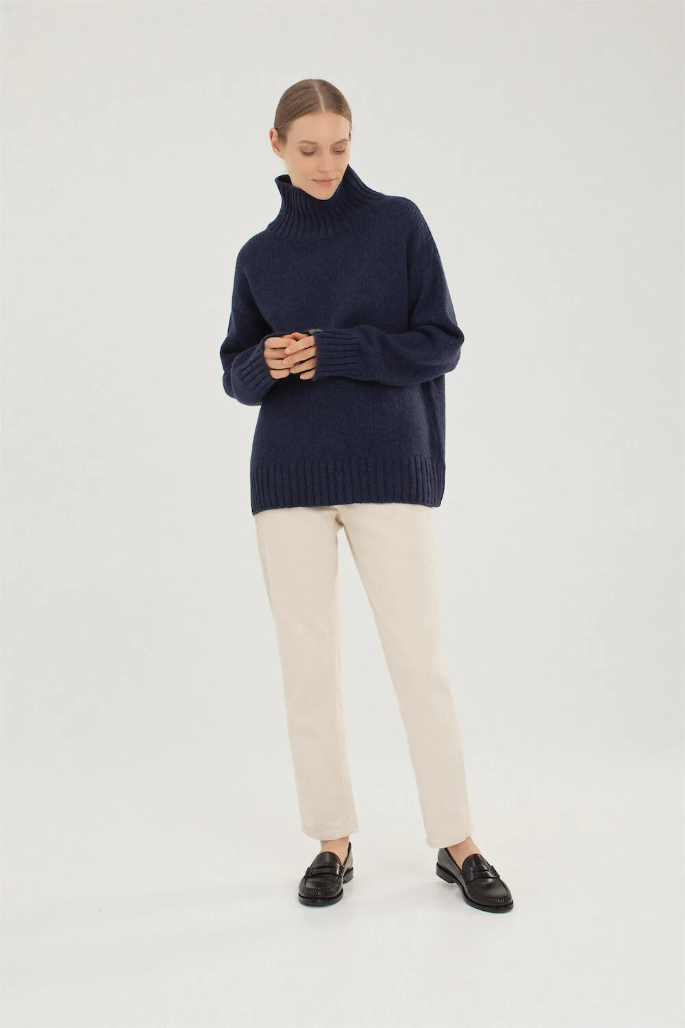 PULLOVER BIANKA AUS KASCHMIR UND MERINOWOLLE