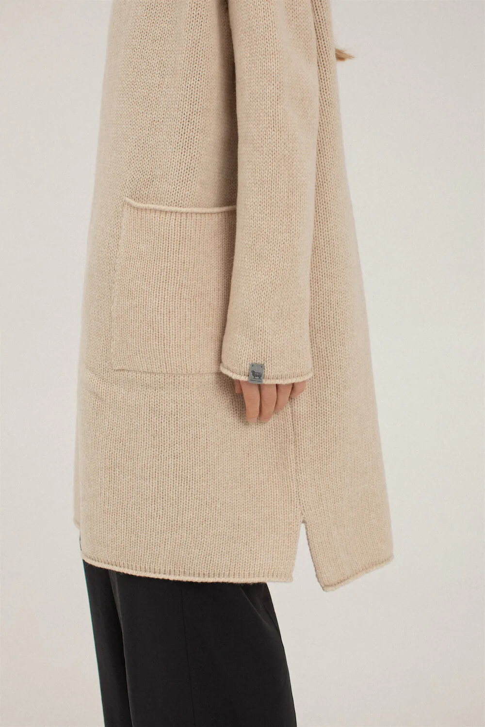 knitted merino cardigan