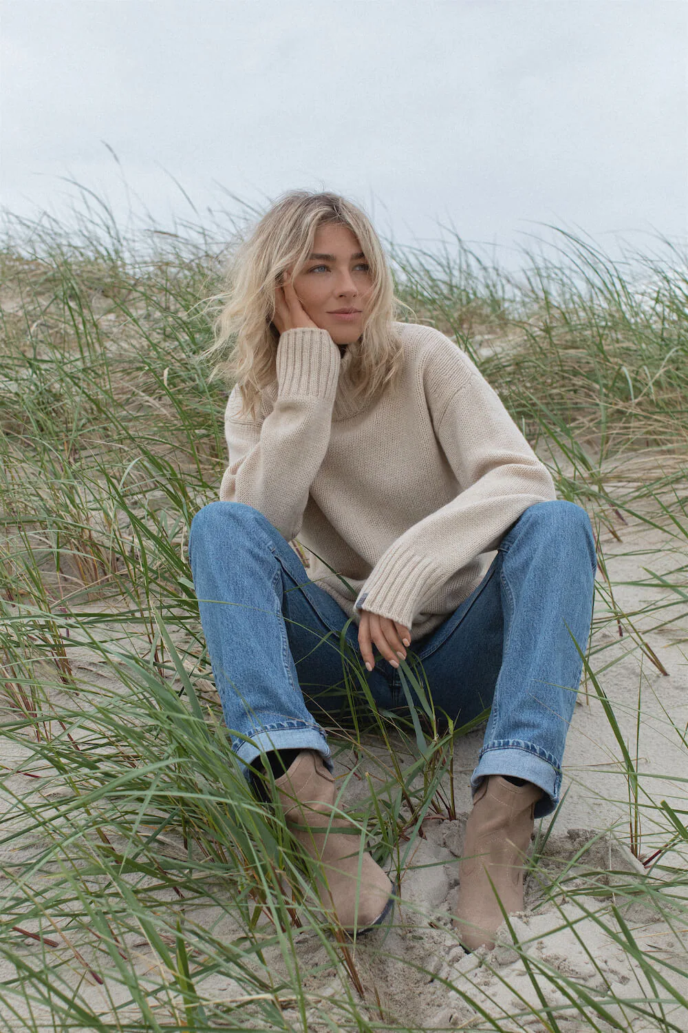 PULLOVER BIANKA AUS KASCHMIR UND MERINOWOLLE