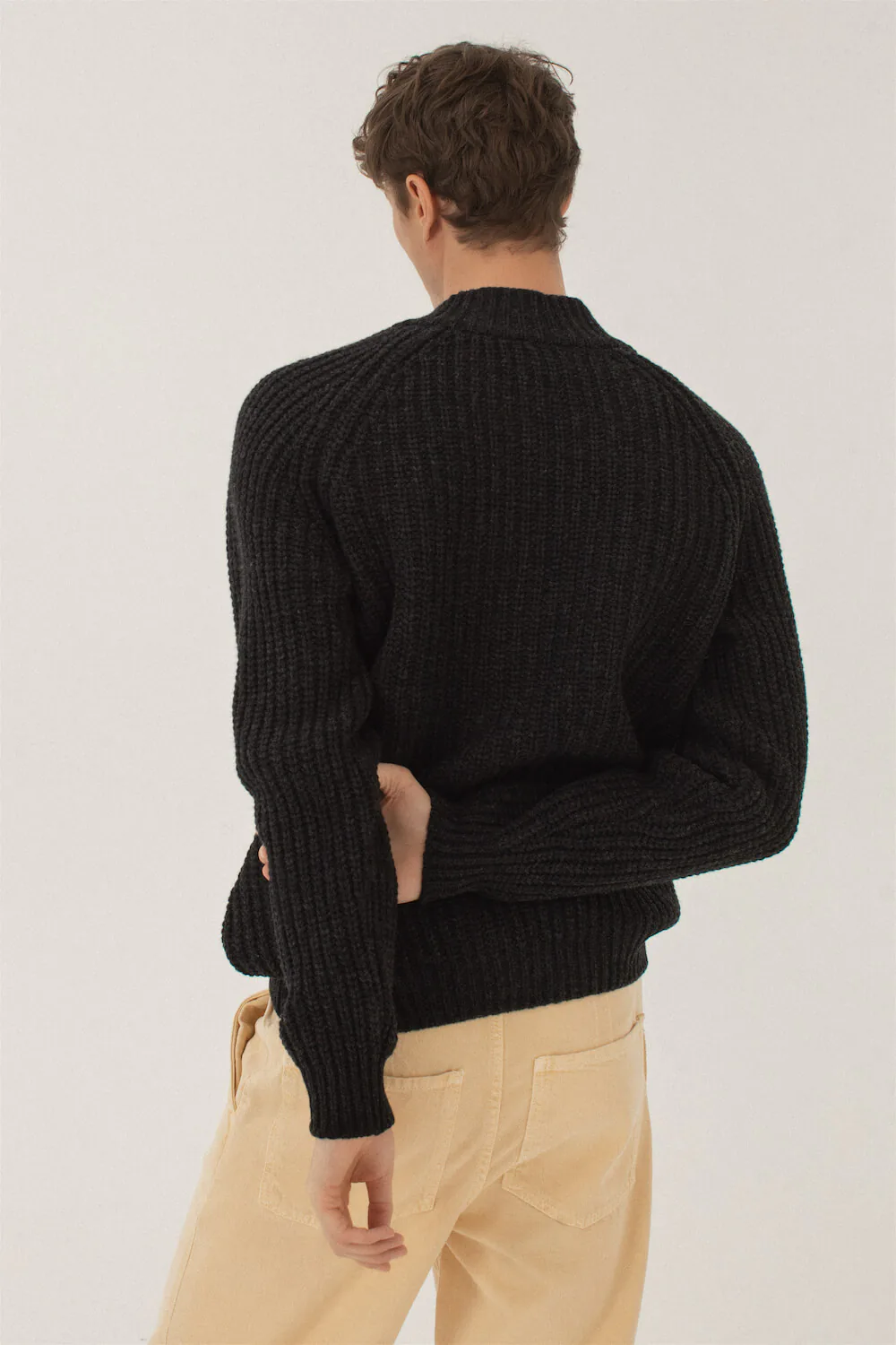 PULLOVER ROKK AUS MERINOWOLLE