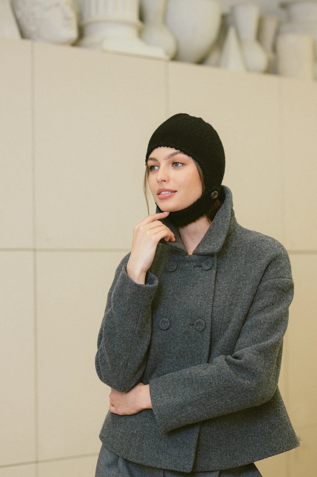 MÜTZE DREBULĖ AUS KASCHMIR UND MERINOWOLLE