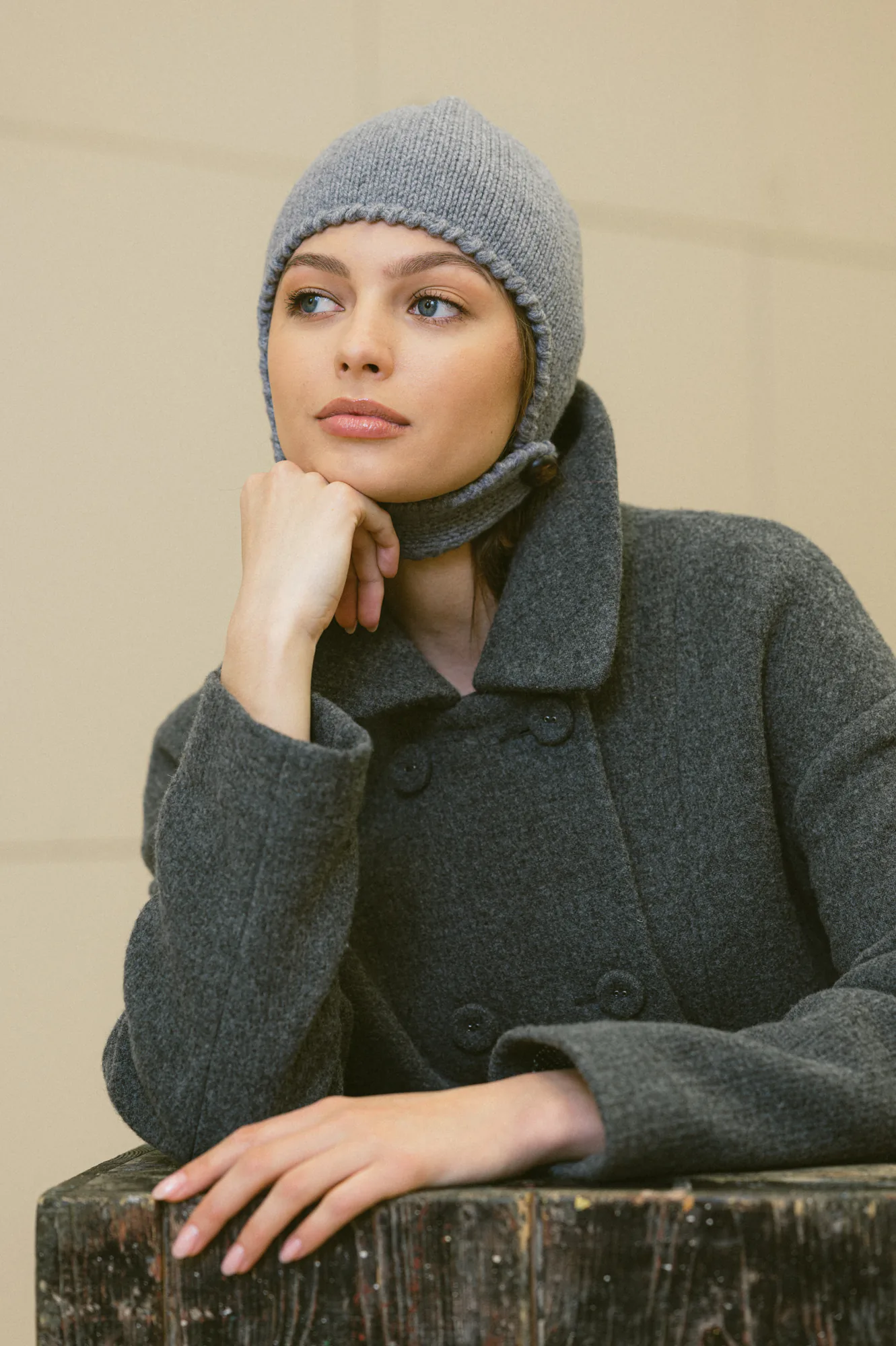 MÜTZE DREBULĖ AUS KASCHMIR UND MERINOWOLLE