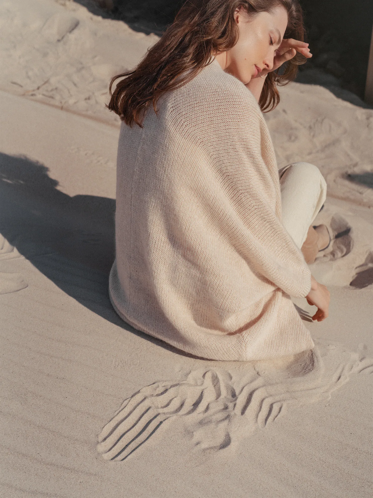 PONCHO MIGLA AUS MOHAIR UND MERINOWOLLE