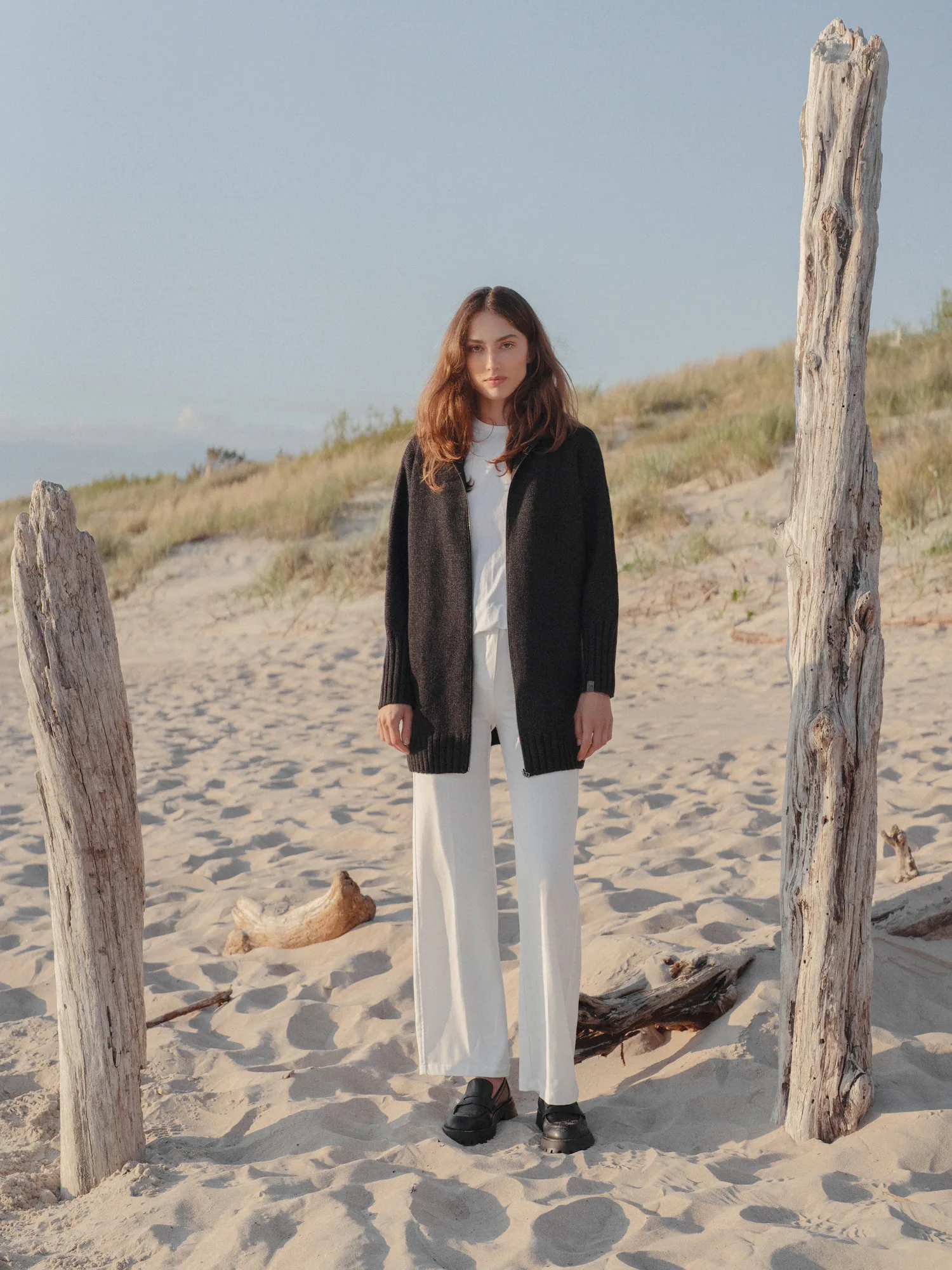 KAPUZENSTRICKJACKE INDIANA AUS MERINOWOLLE