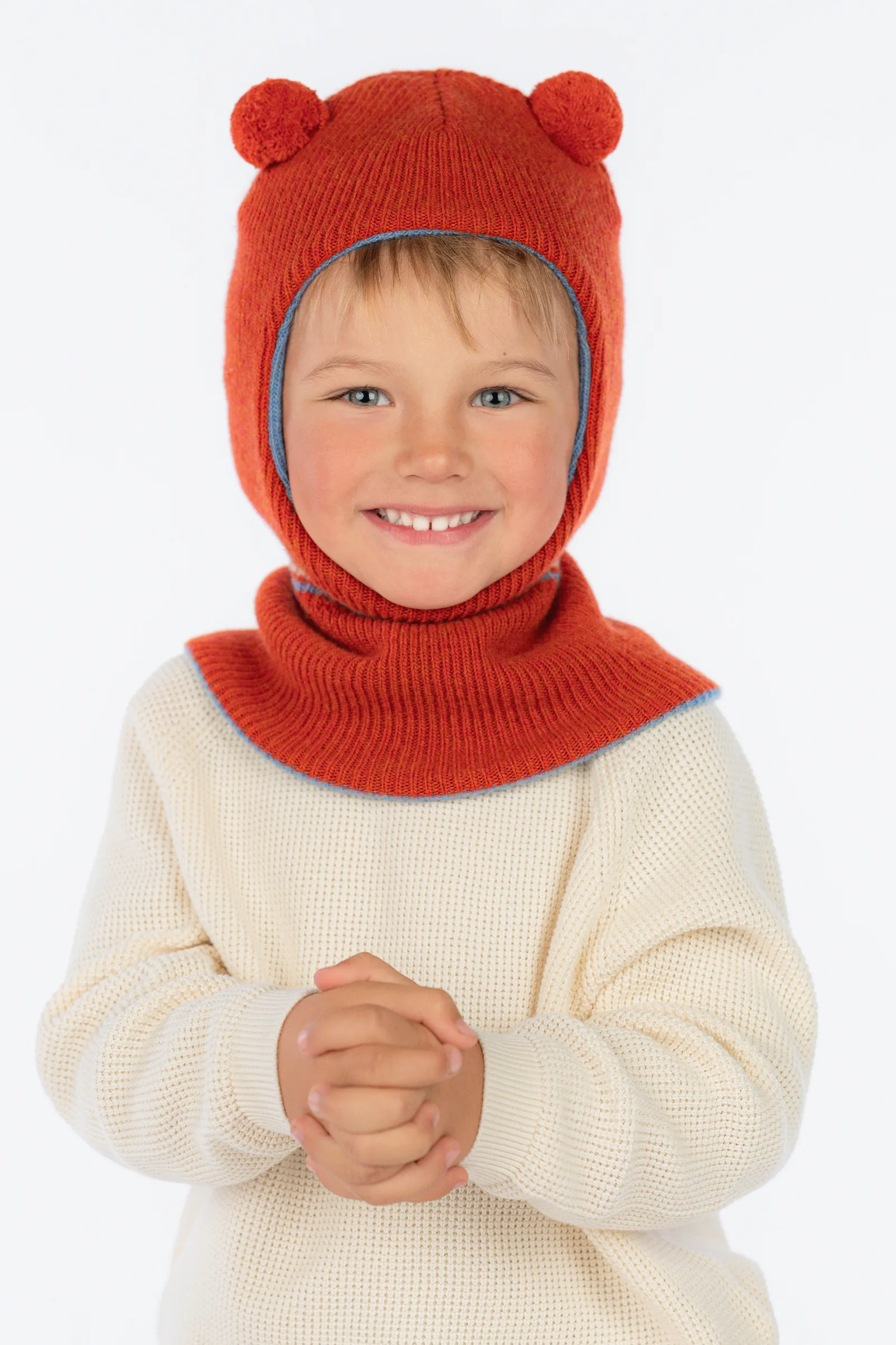 KINDER-BALACLAVA MILA AUS KASCHMIR UND MERINOWOLLE