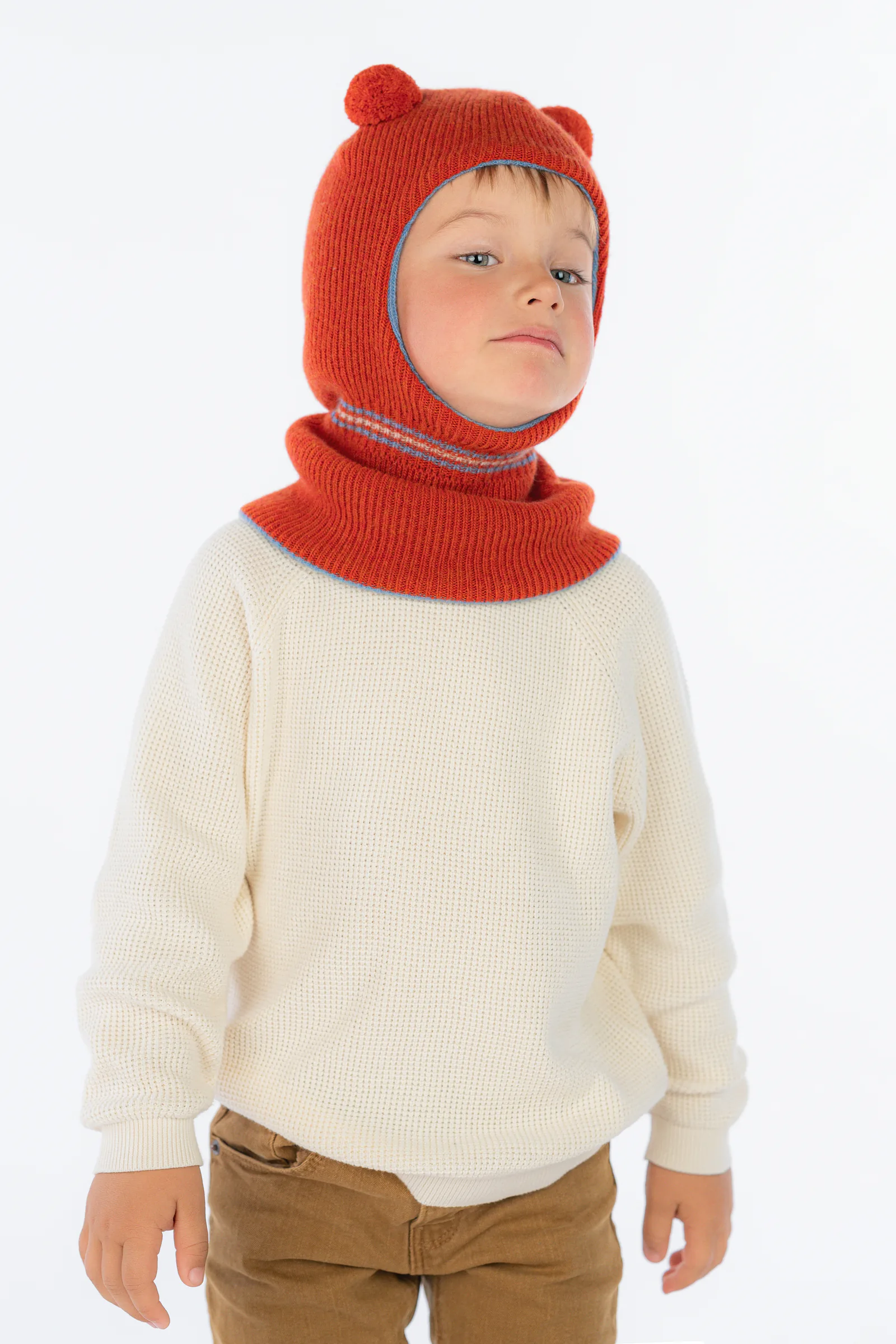KINDER-BALACLAVA MILA AUS KASCHMIR UND MERINOWOLLE