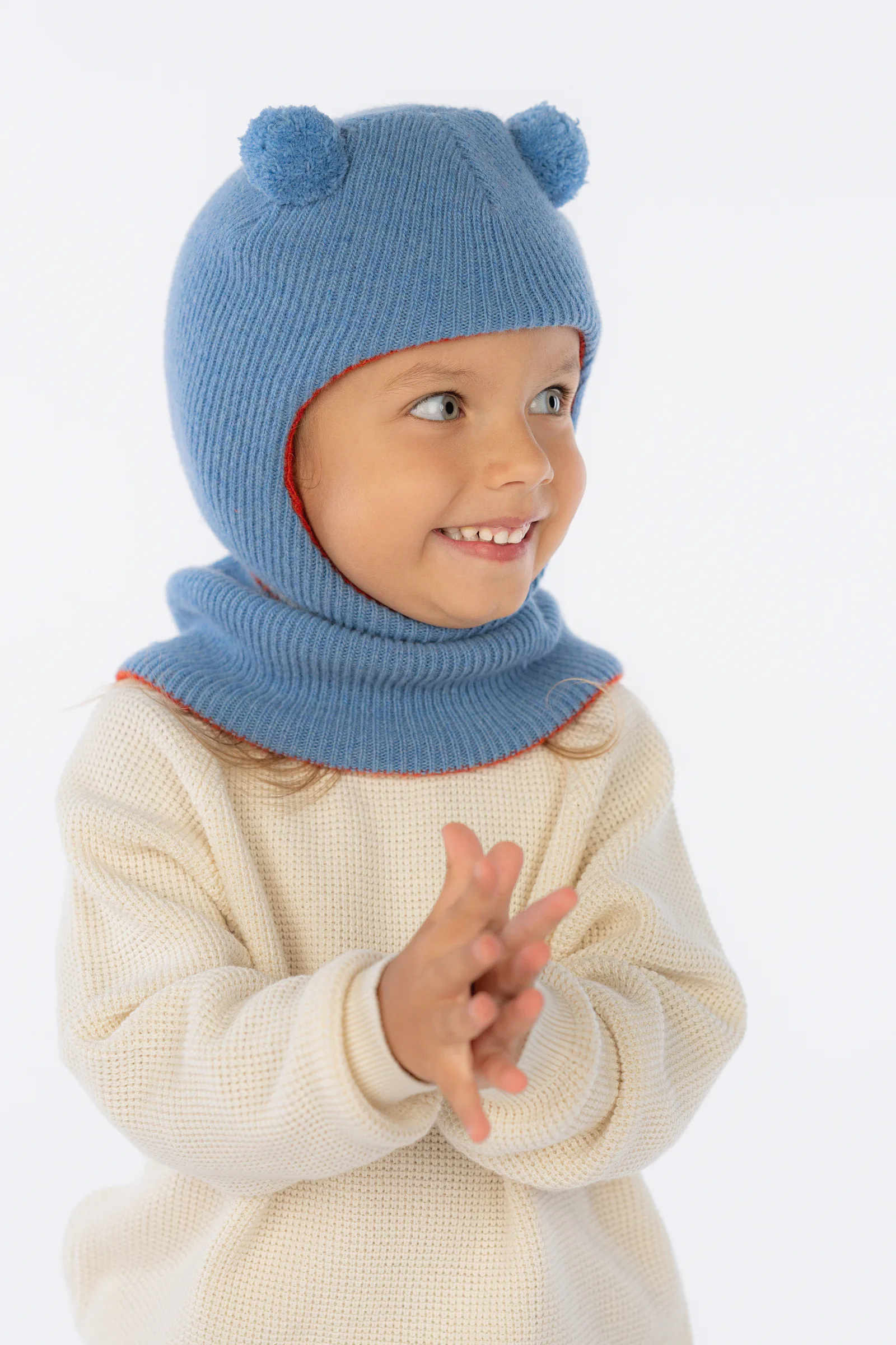 KINDER-BALACLAVA MILA AUS KASCHMIR UND MERINOWOLLE