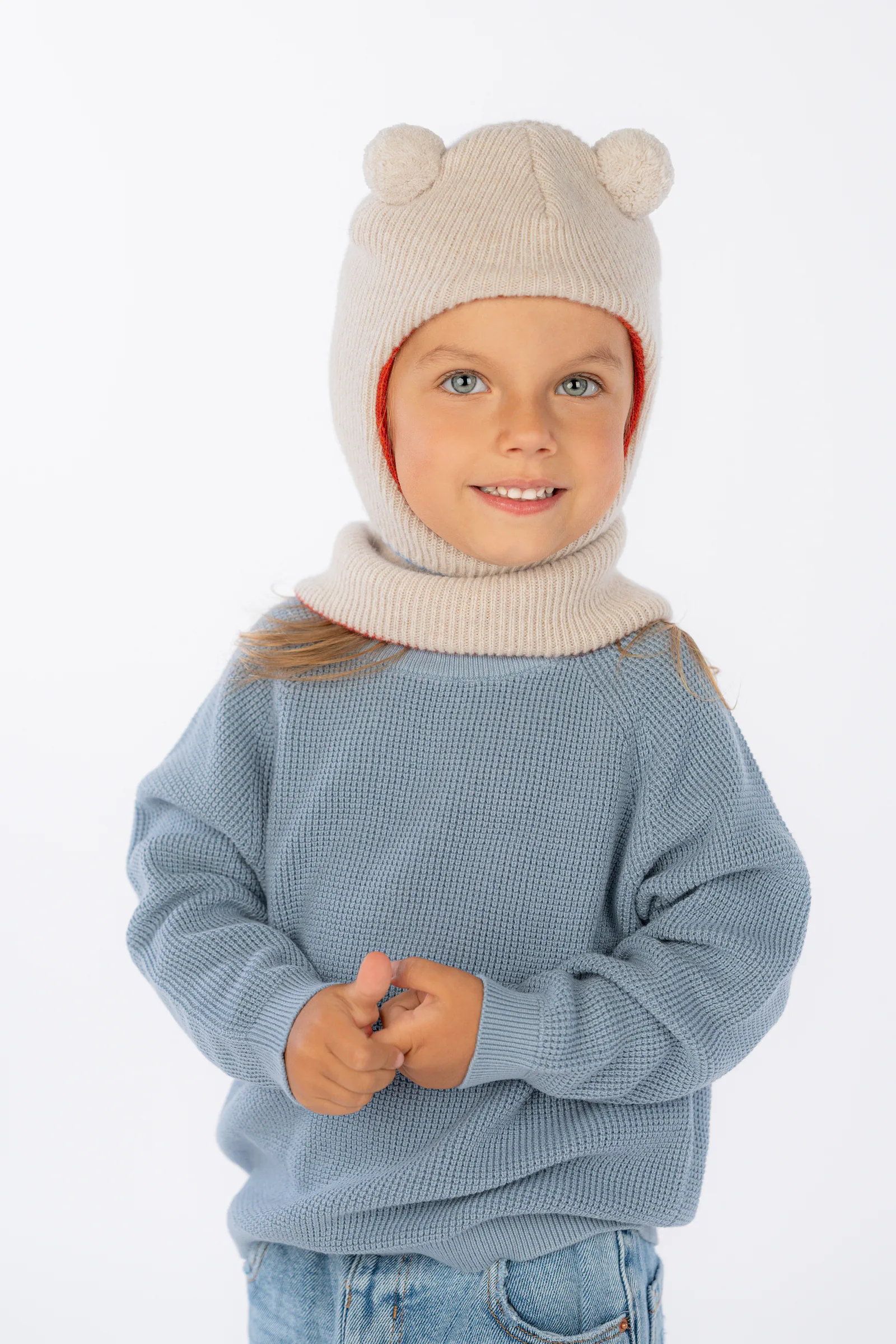 KINDER-BALACLAVA MILA AUS KASCHMIR UND MERINOWOLLE