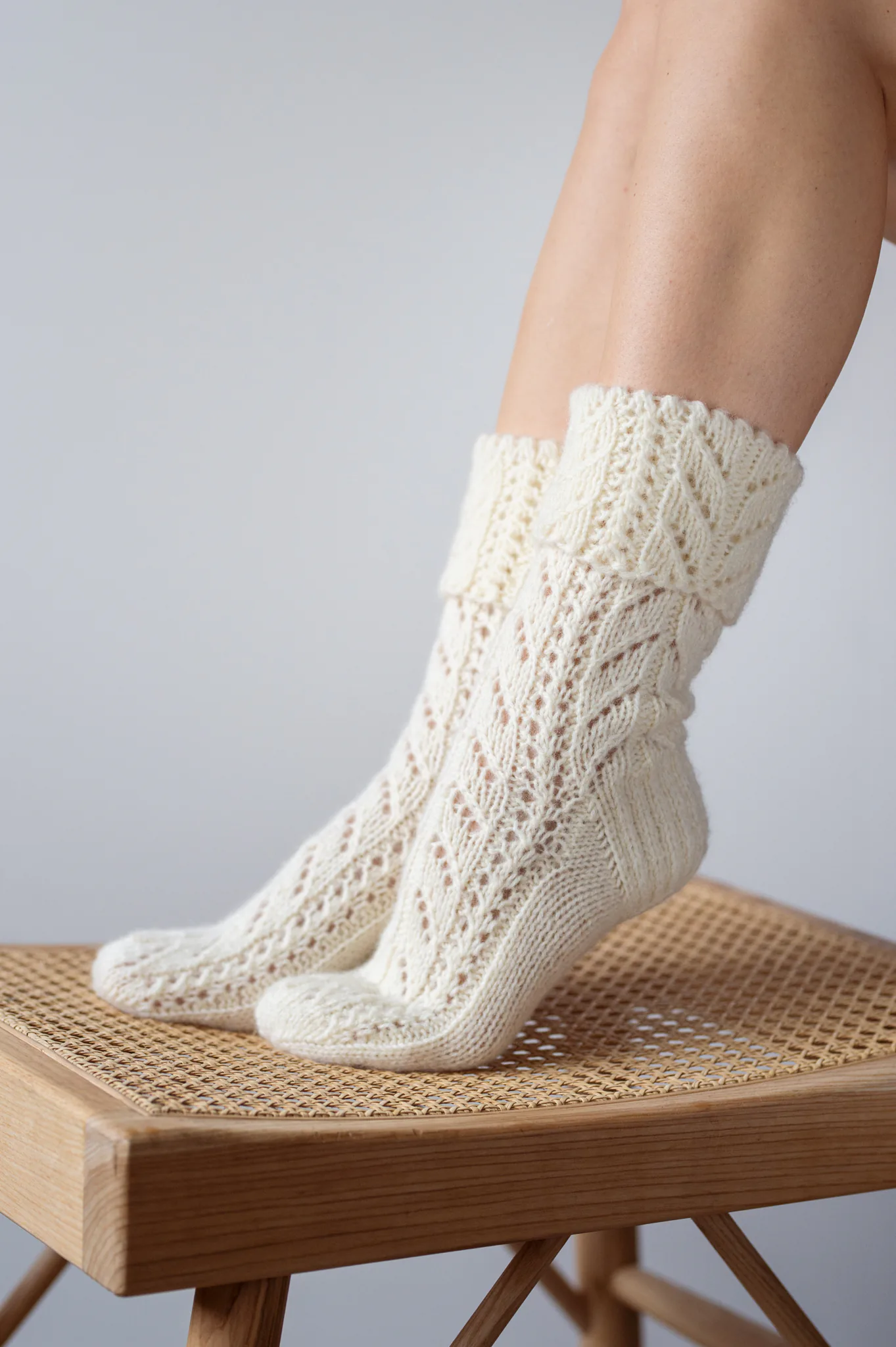 SOCKEN GULBĖ AUS 100 % WOLLE