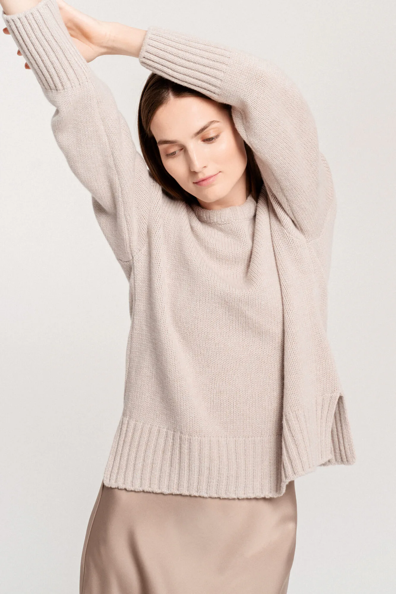 PULLOVER MARI AUS KASCHMIR UND MERINOWOLLE