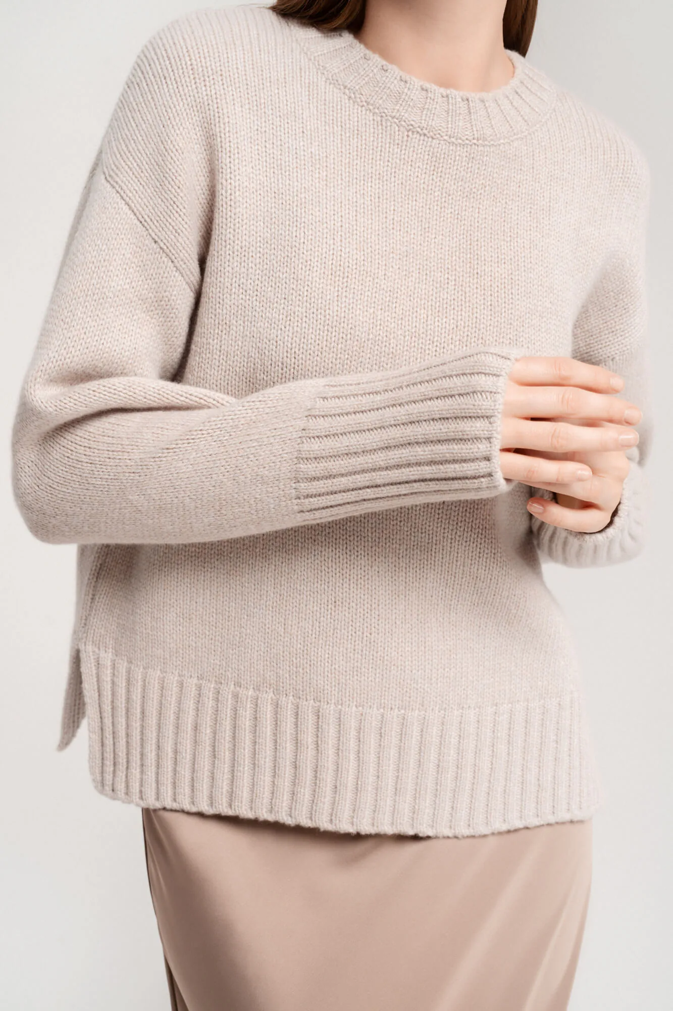 PULLOVER MARI AUS KASCHMIR UND MERINOWOLLE