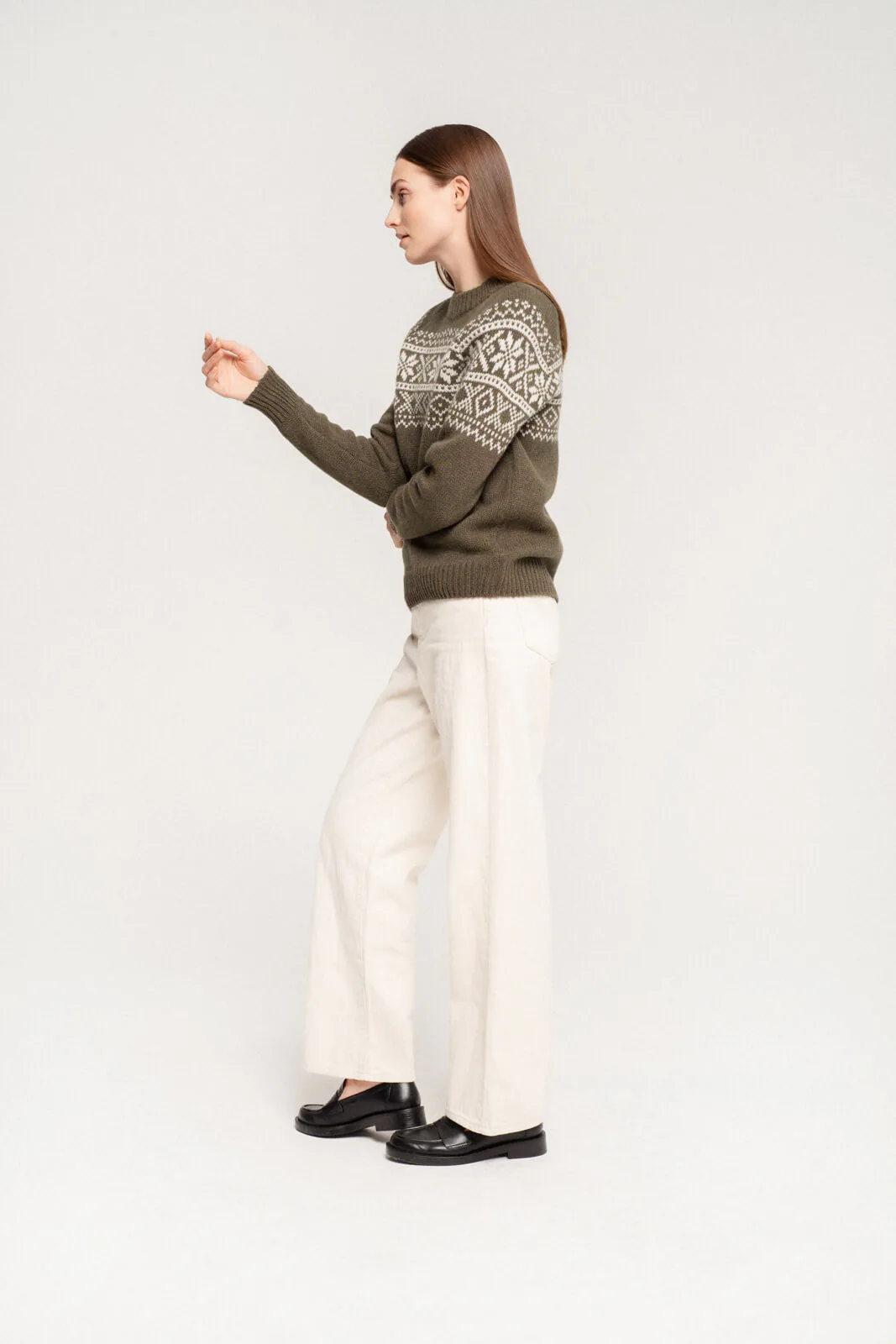 PULLOVER ONA AUS KASCHMIR UND MERINOWOLLE