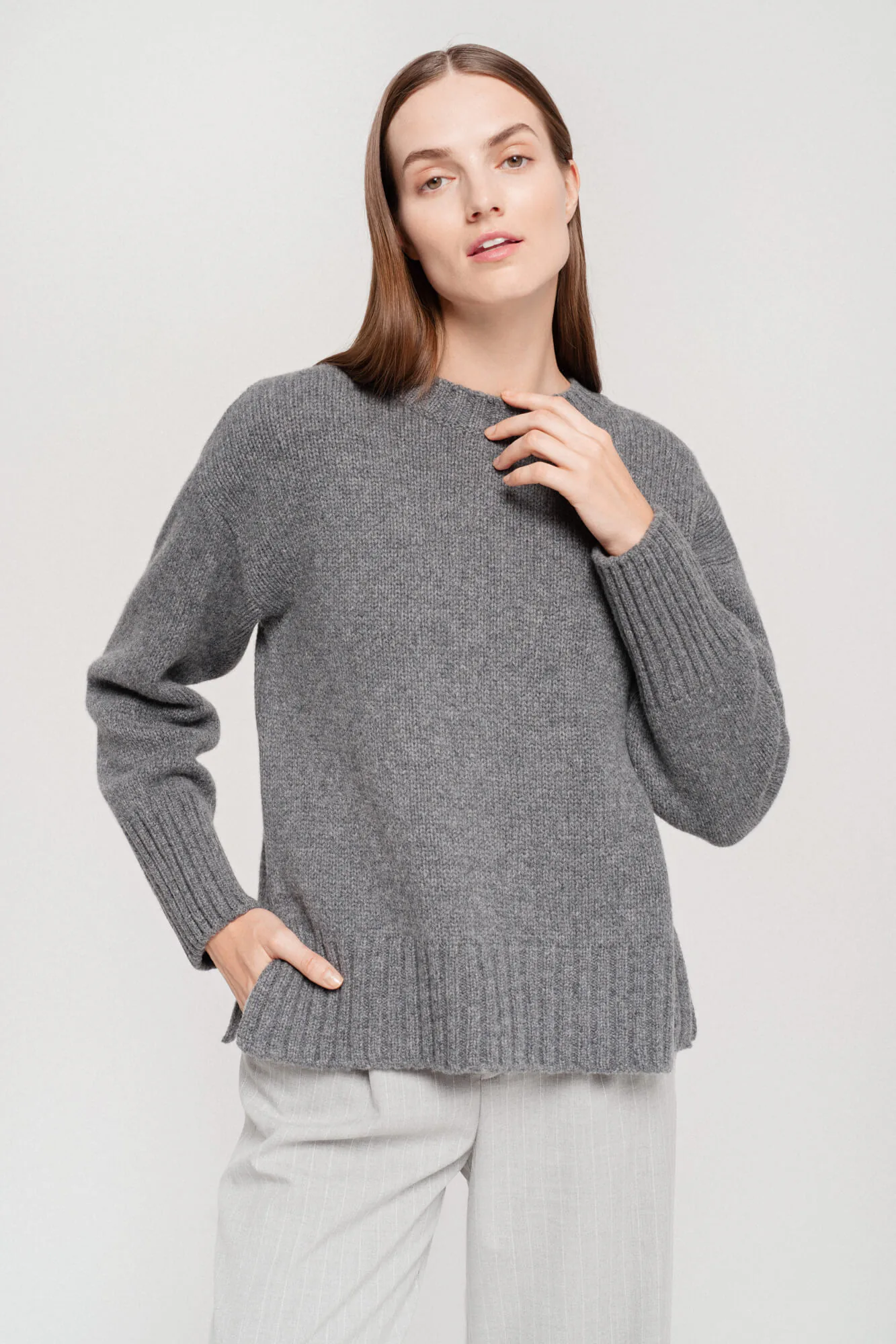 PULLOVER MARI AUS KASCHMIR UND MERINOWOLLE