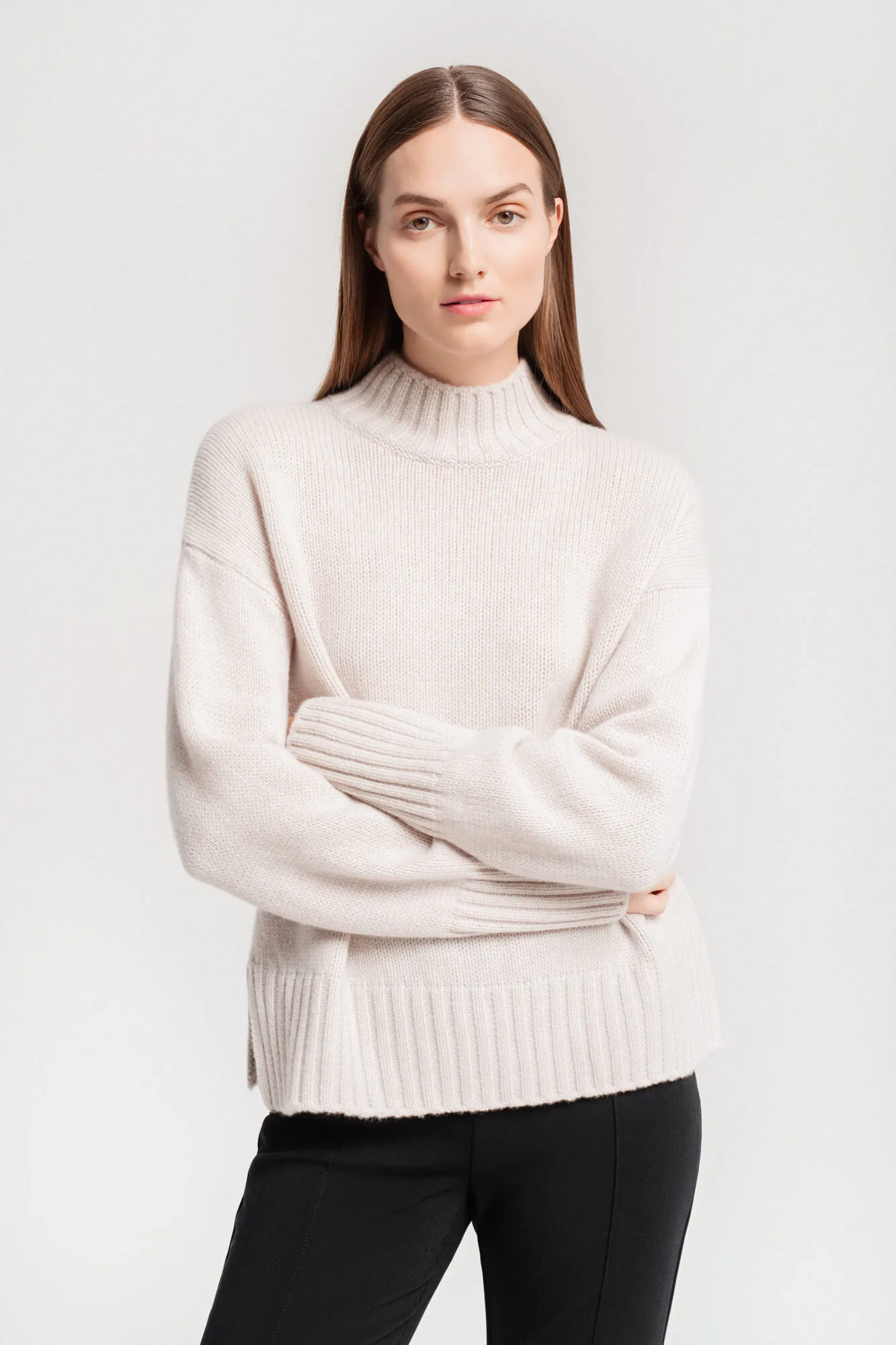 PULLOVER SANDRA AUS KASCHMIR UND MERINOWOLLE