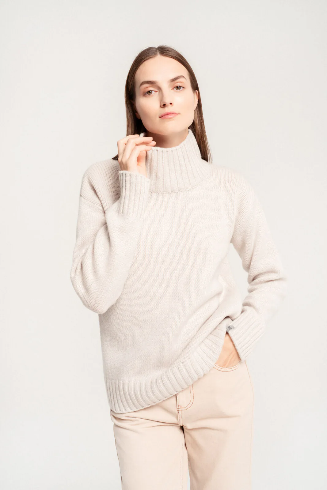 PULLOVER BIANKA AUS KASCHMIR UND MERINOWOLLE