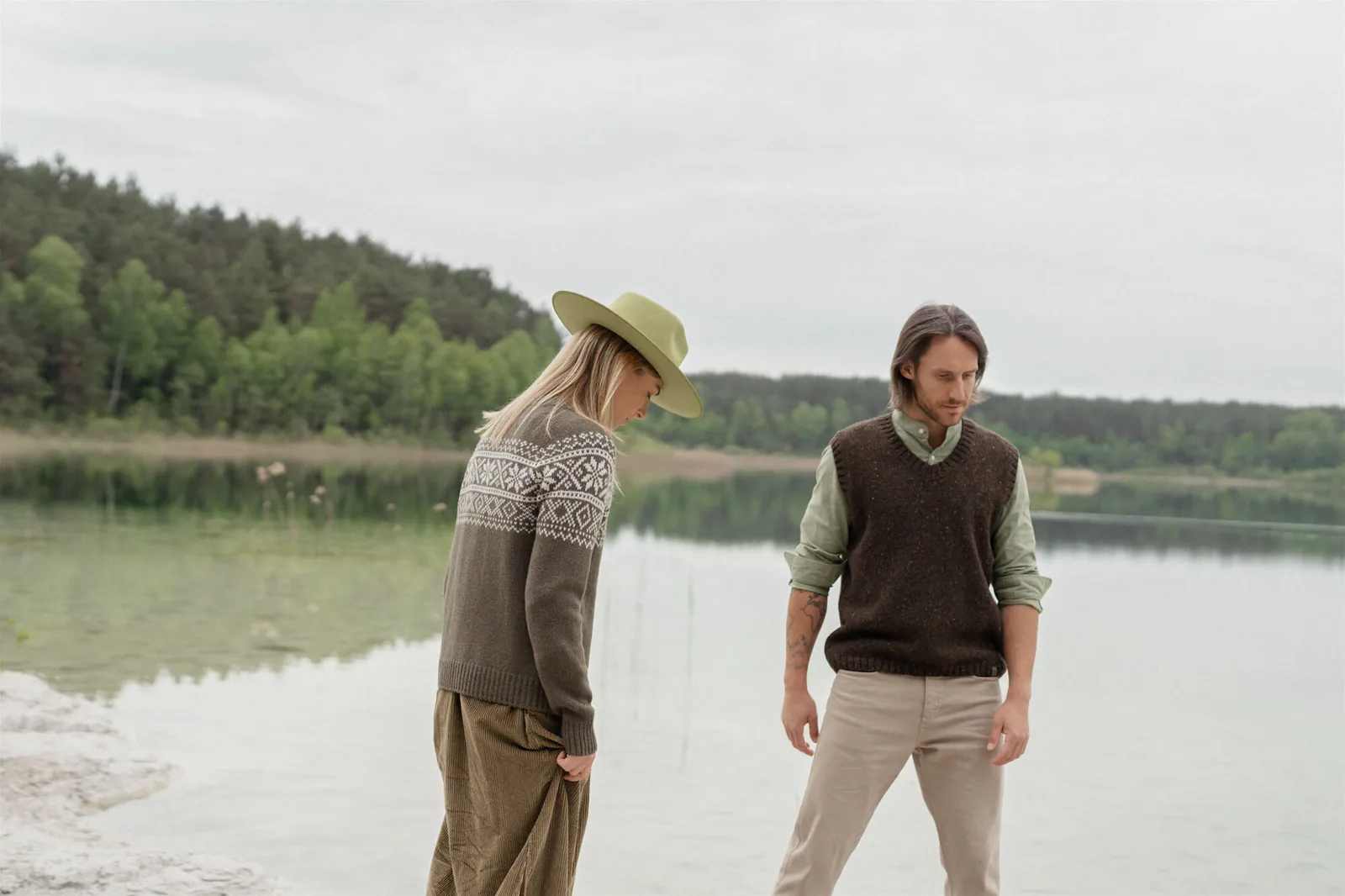 TWEED-WESTE ADAM AUS MOHAIR UND MERINOWOLLE