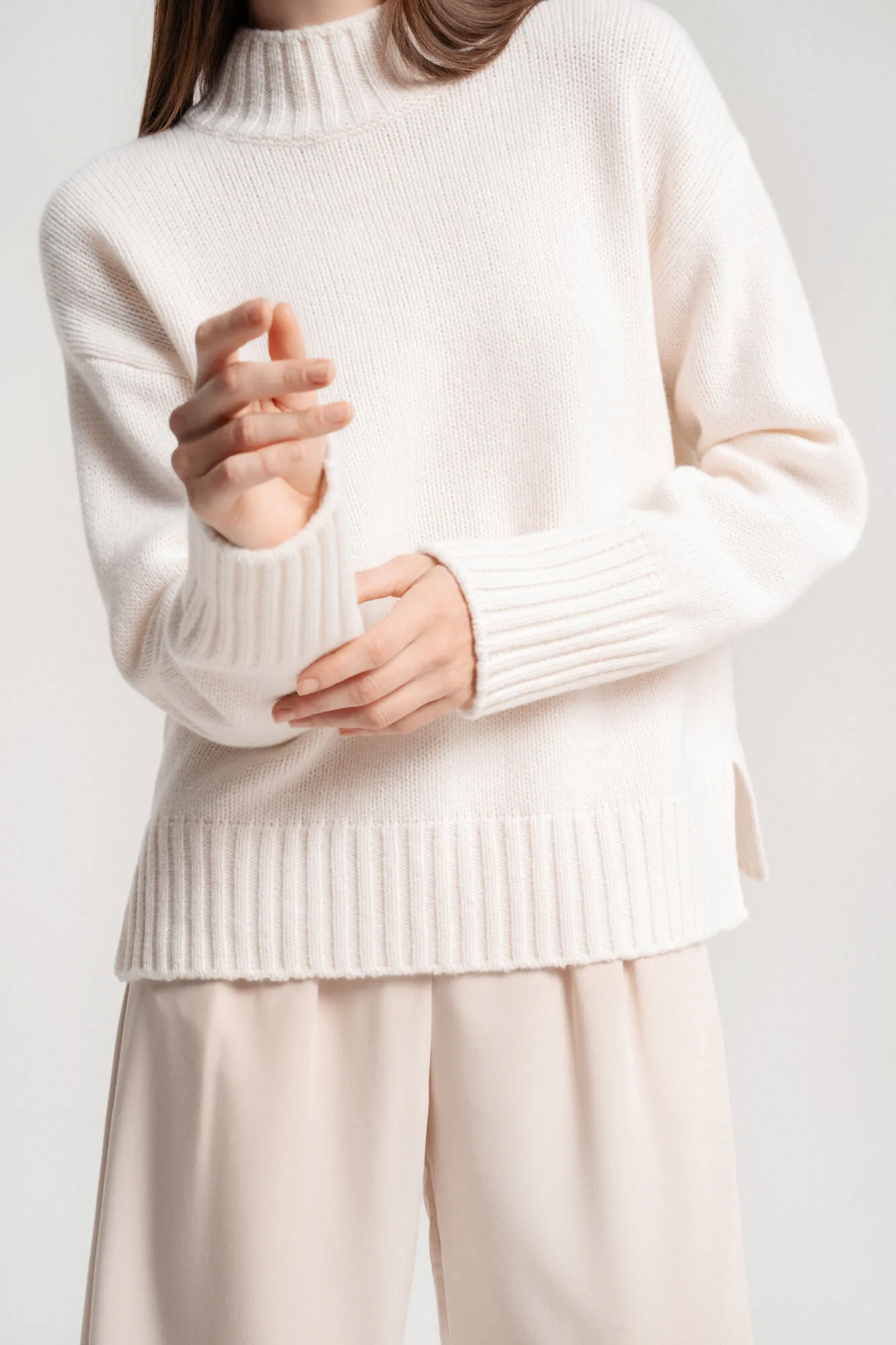 PULLOVER SANDRA AUS KASCHMIR UND MERINOWOLLE