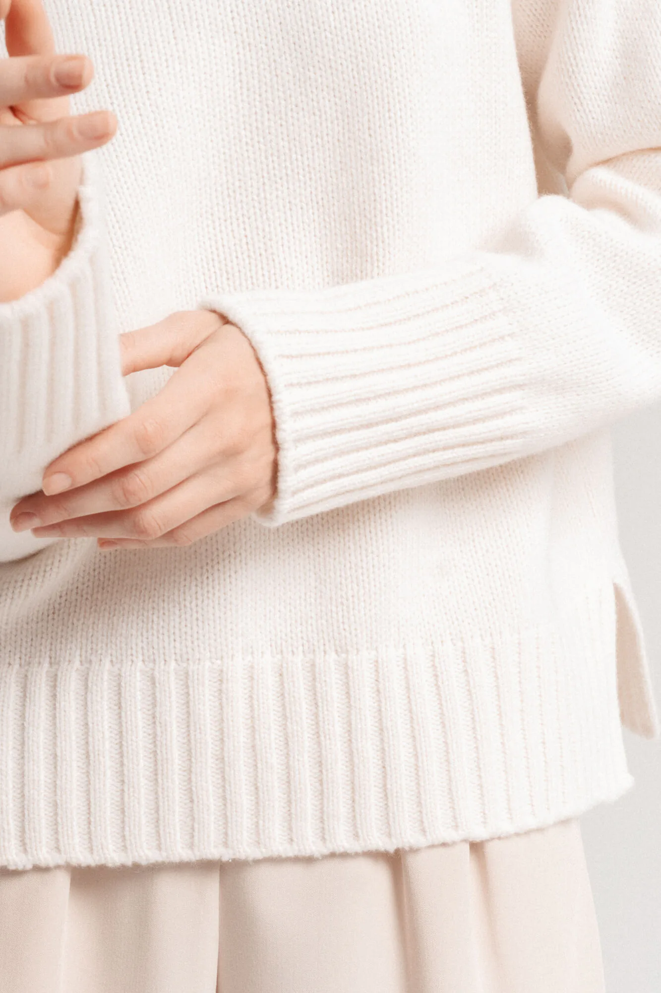 PULLOVER SANDRA AUS KASCHMIR UND MERINOWOLLE