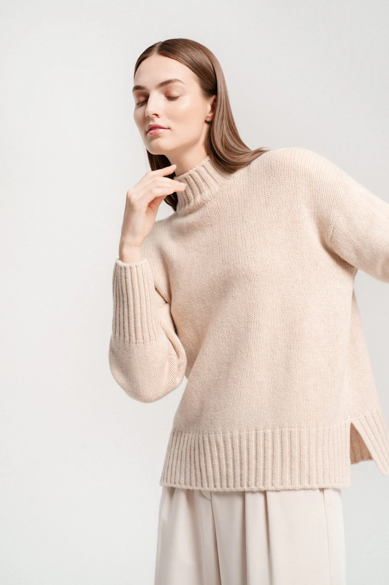 PULLOVER SANDRA AUS KASCHMIR UND MERINOWOLLE