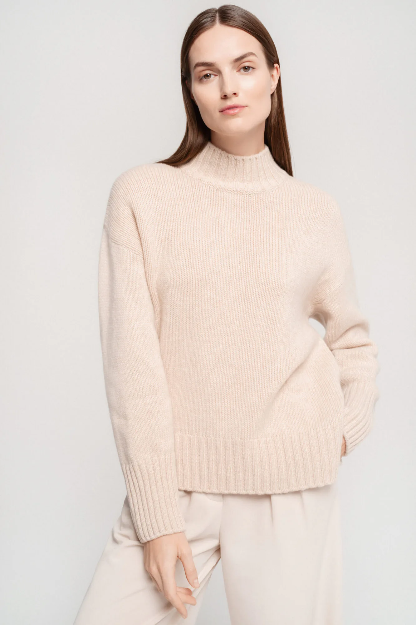 PULLOVER SANDRA AUS KASCHMIR UND MERINOWOLLE