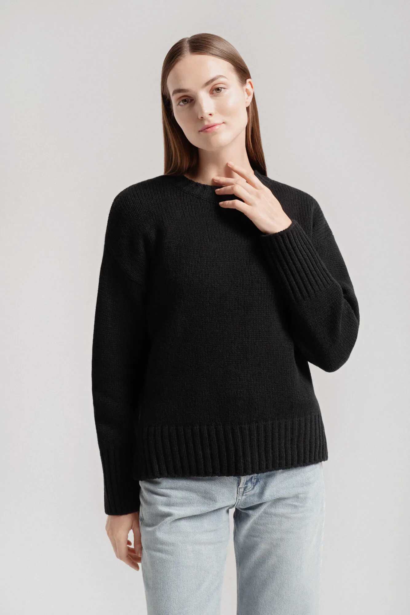 PULLOVER MARI AUS KASCHMIR UND MERINOWOLLE