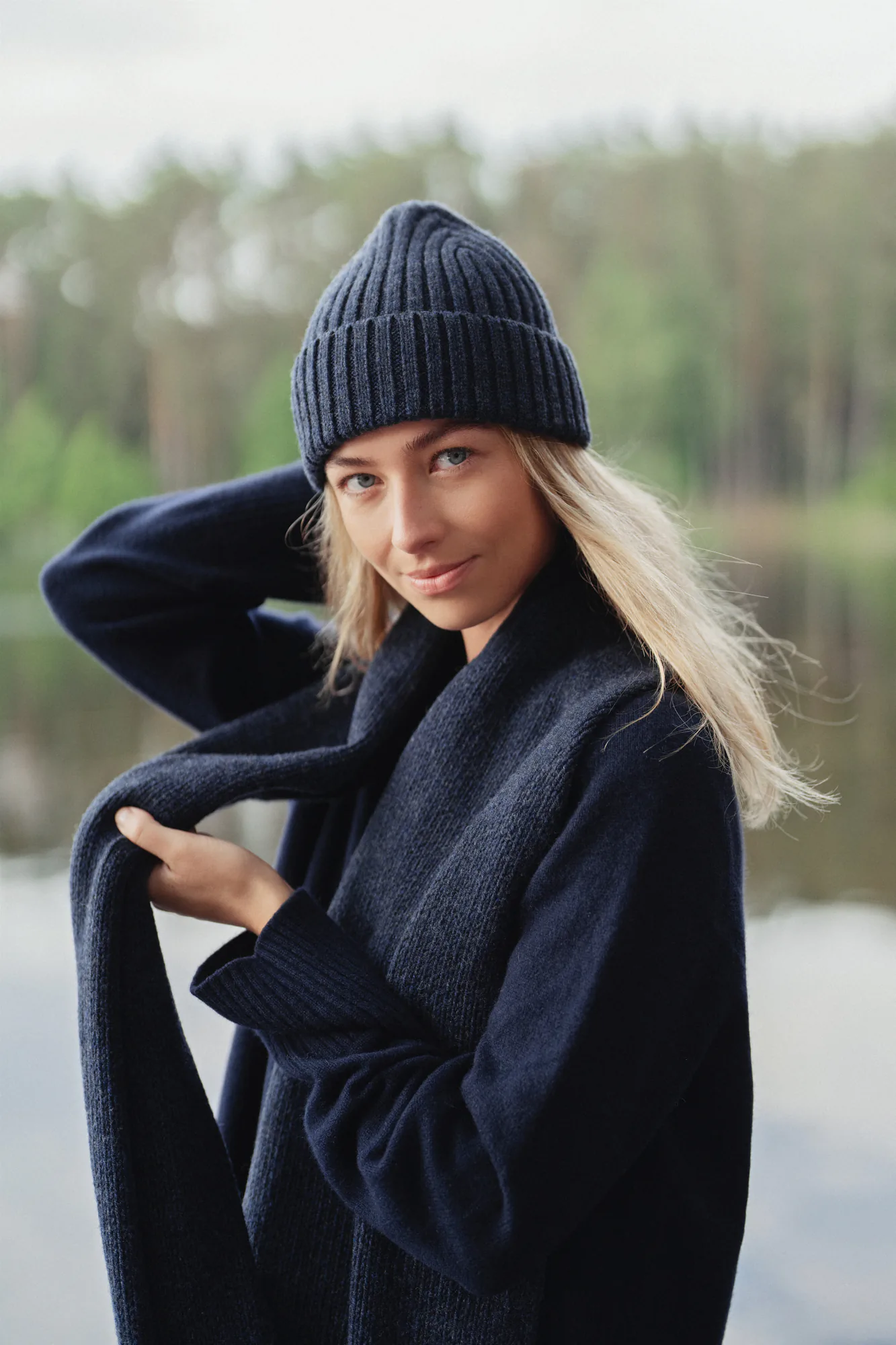 CASHMERE & MERINO WOOL SCARF LUNA