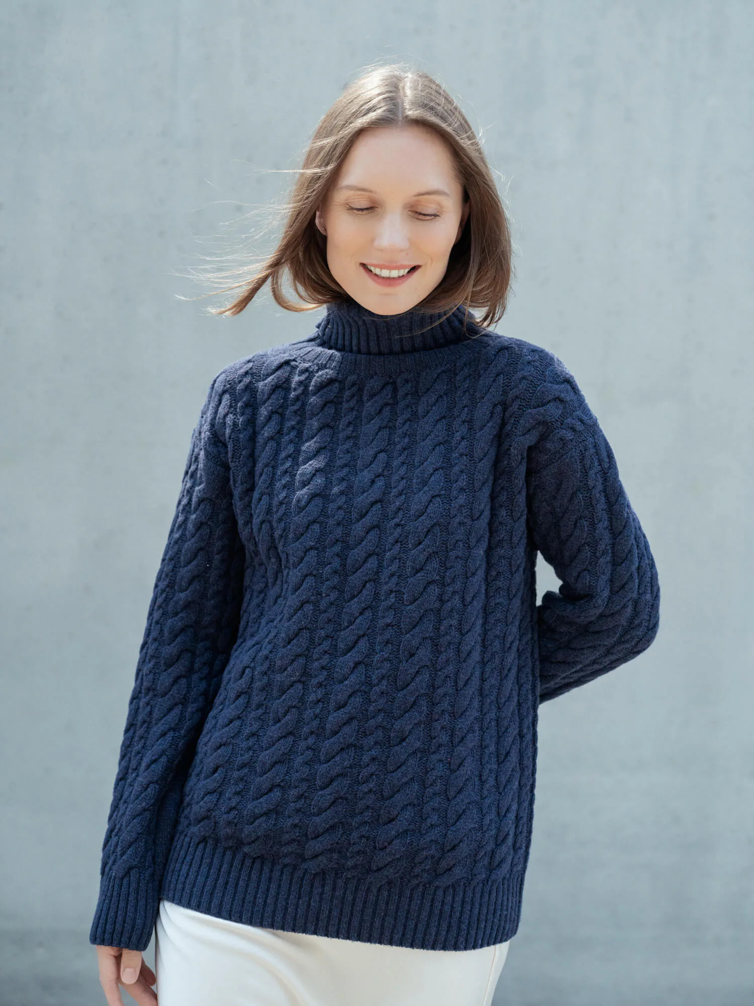 PULLOVER URTĖ AUS KASCHMIR UND MERINOWOLLE