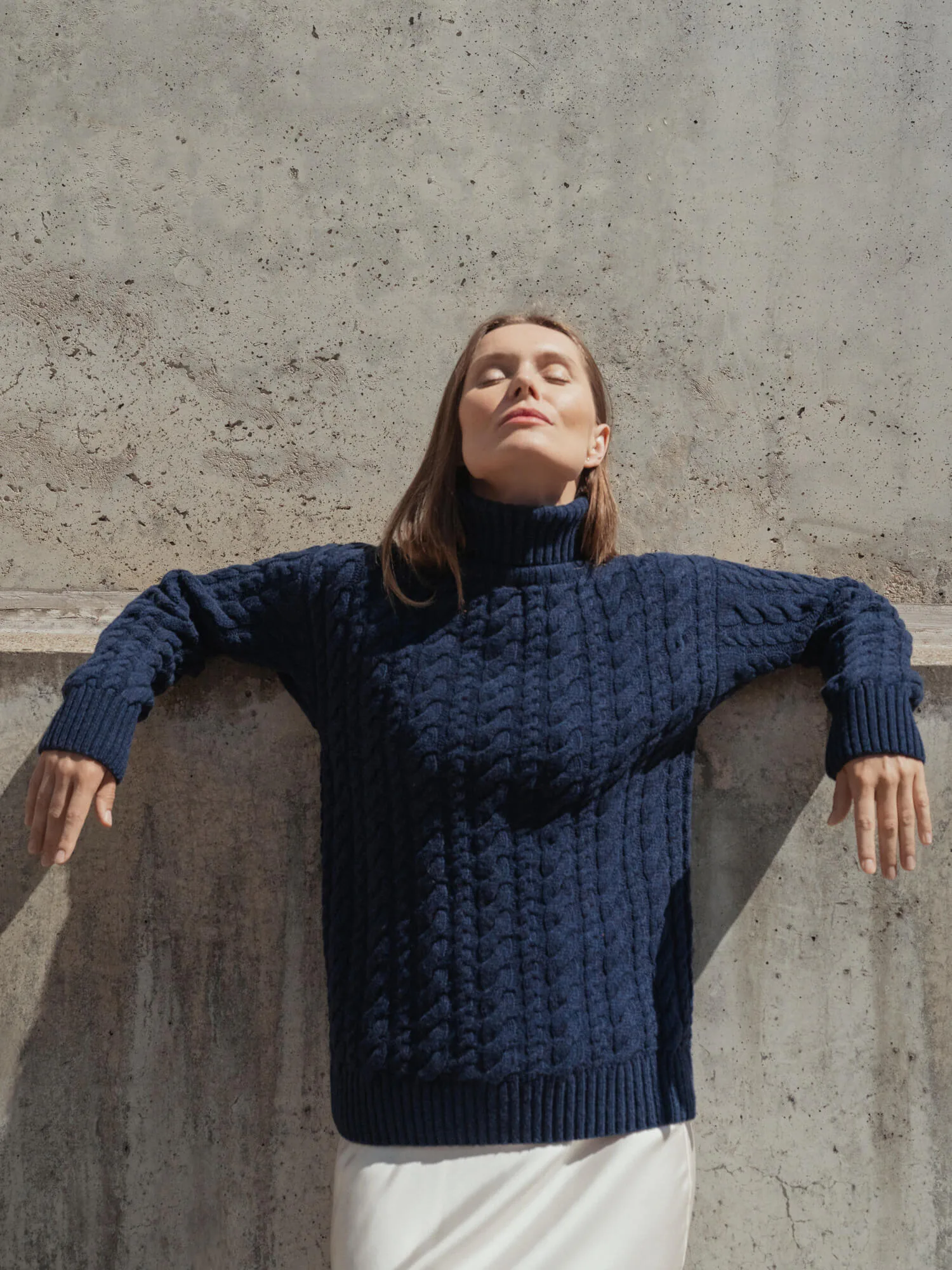 PULLOVER URTĖ AUS KASCHMIR UND MERINOWOLLE