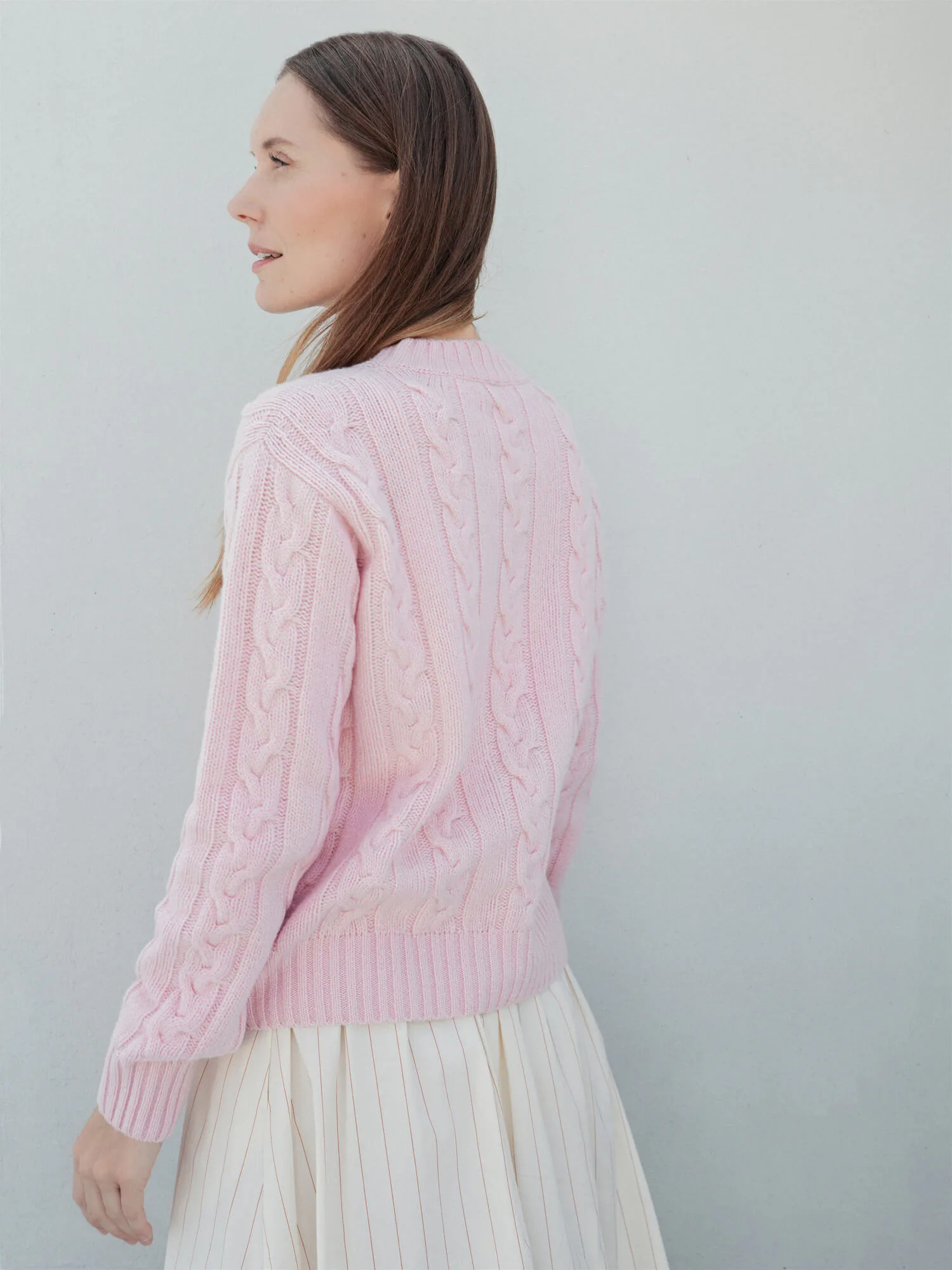PULLOVER MIGLĖ AUS KASCHMIR UND MERINOWOLLE
