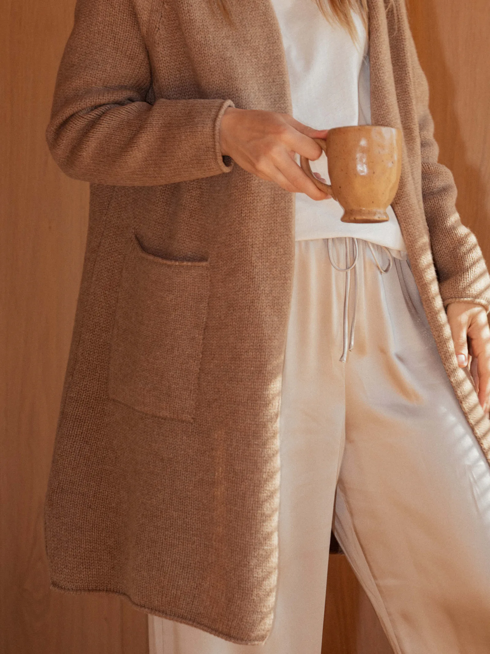 STRICKJACKE SARA AUS KASCHMIR UND MERINOWOLLE