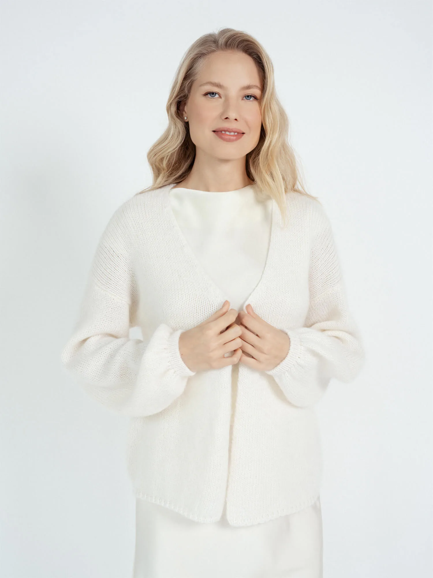 STRICKJACKE AMANDA AUS MOHAIR UND MERINOWOLLE
