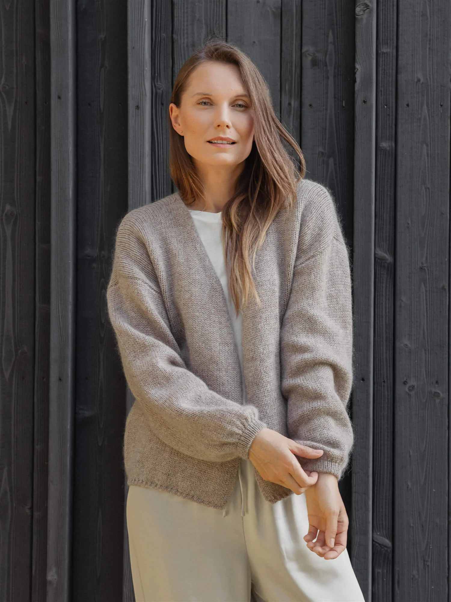 STRICKJACKE AMANDA AUS MOHAIR UND MERINOWOLLE