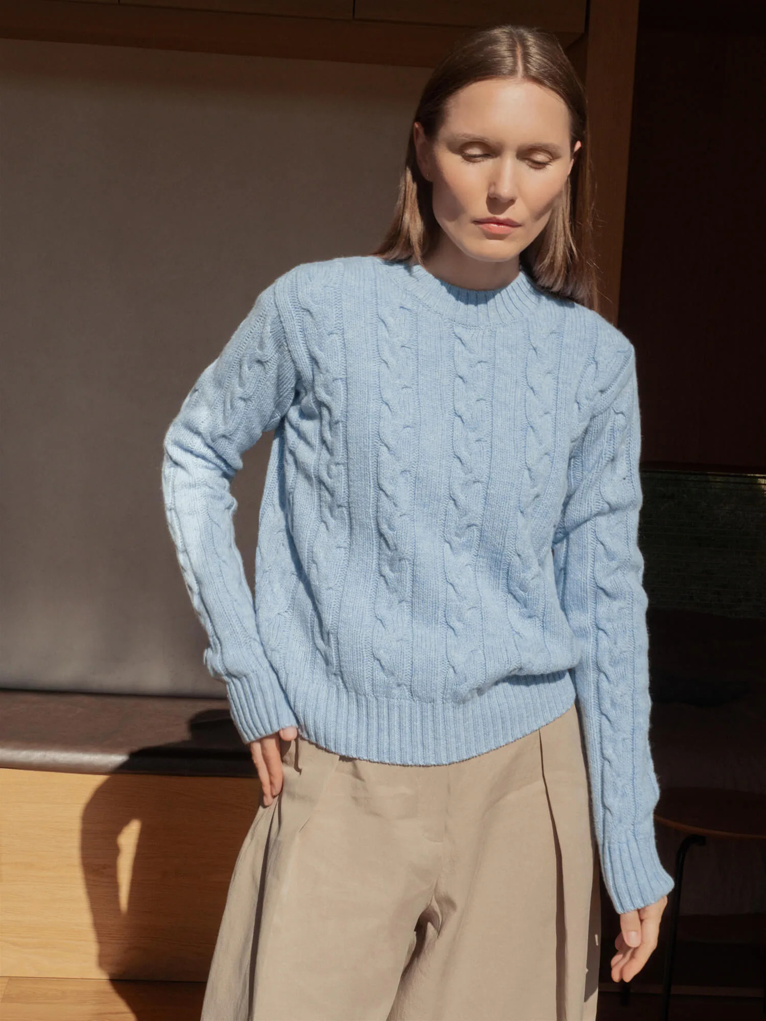 PULLOVER MIGLĖ AUS KASCHMIR UND MERINOWOLLE