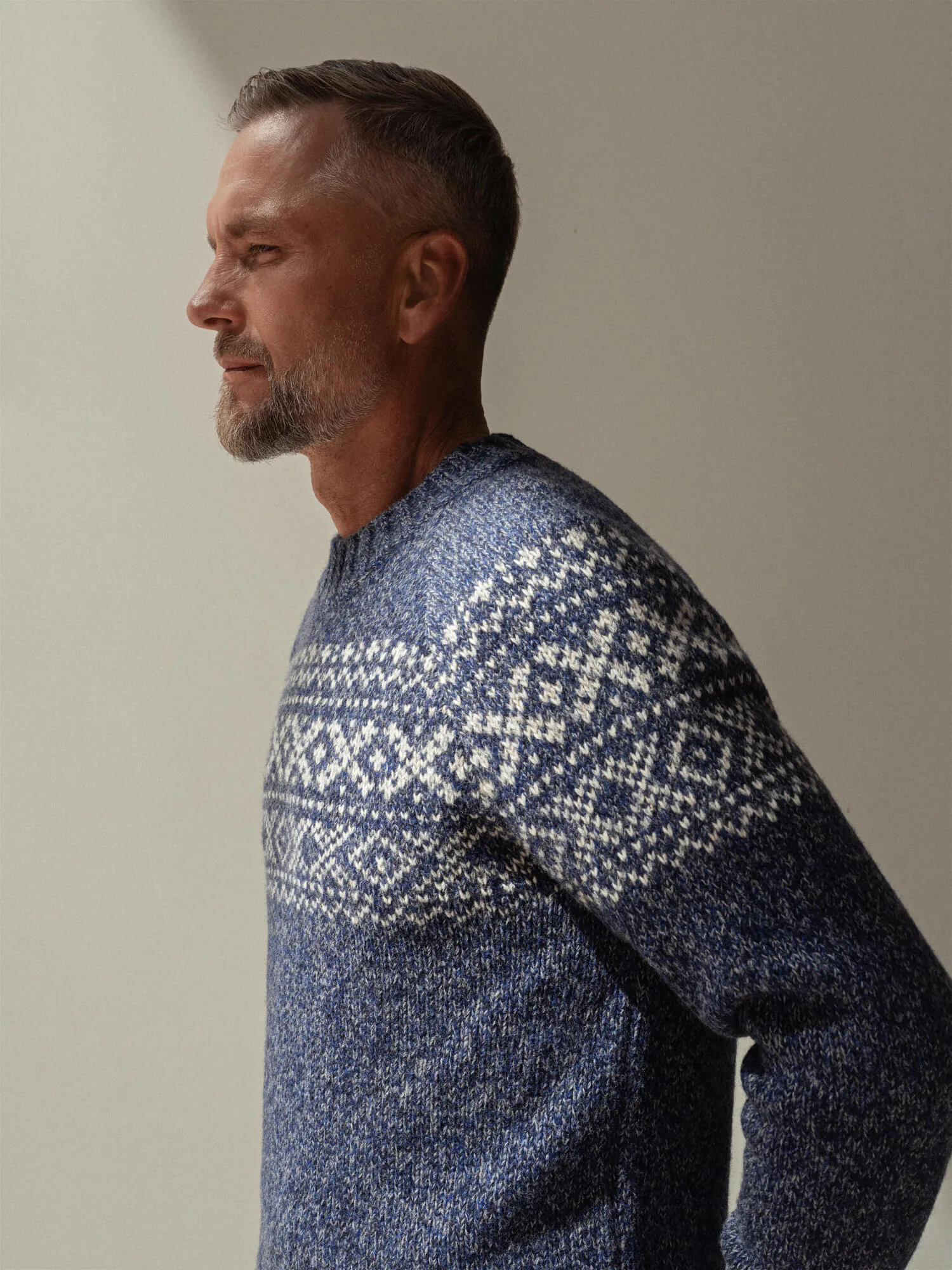 SKANDINAVISCHER PULLOVER ARNO AUS MERINOWOLLE