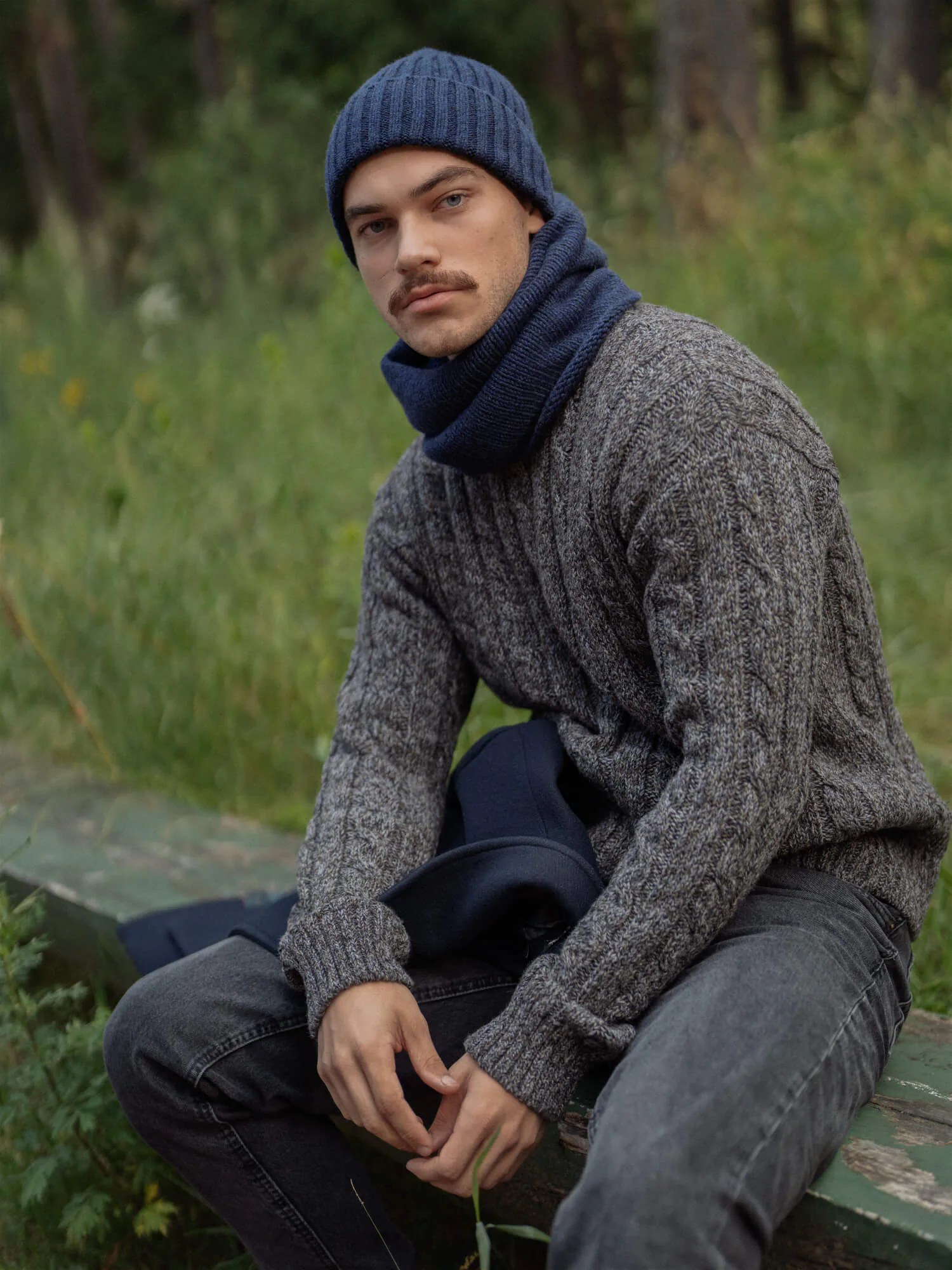 CASHMERE & MERINO WOOL NECK WARMER LUNA