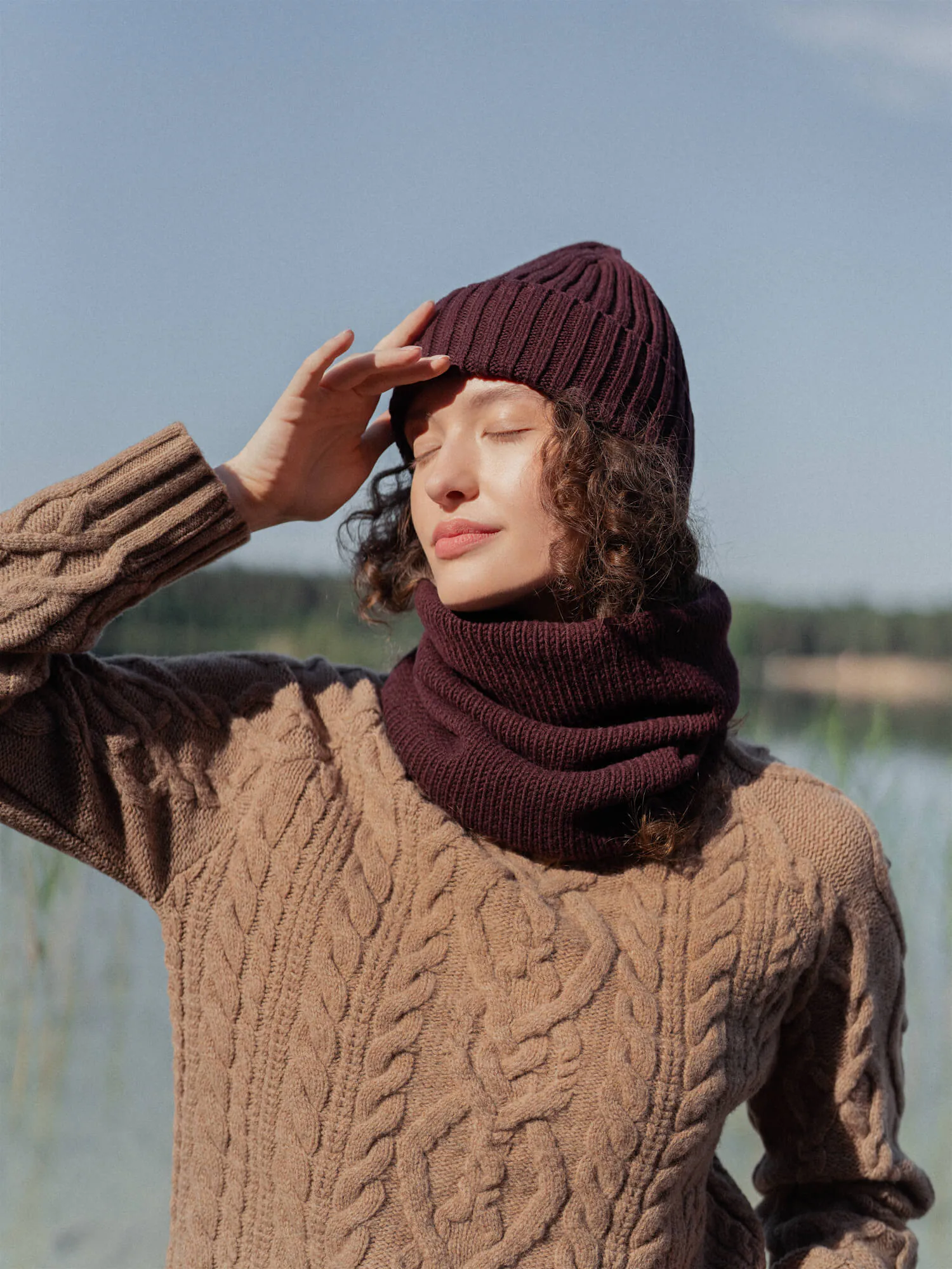 CASHMERE & MERINO WOOL NECK WARMER LUNA