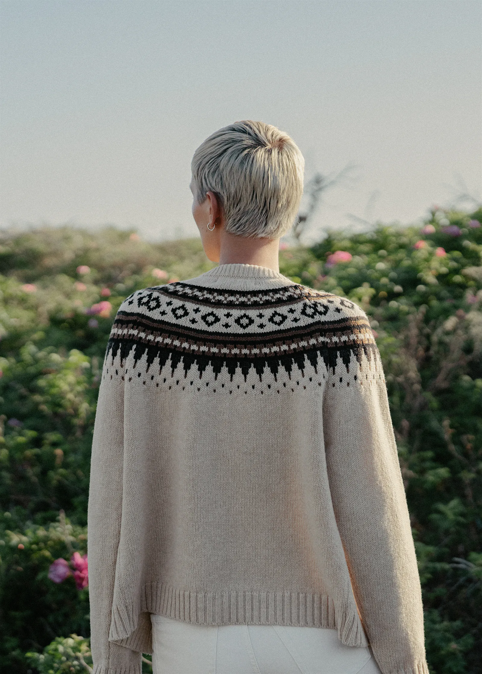 PULLOVER UNNI AUS KASCHMIR UND MERINOWOLLE