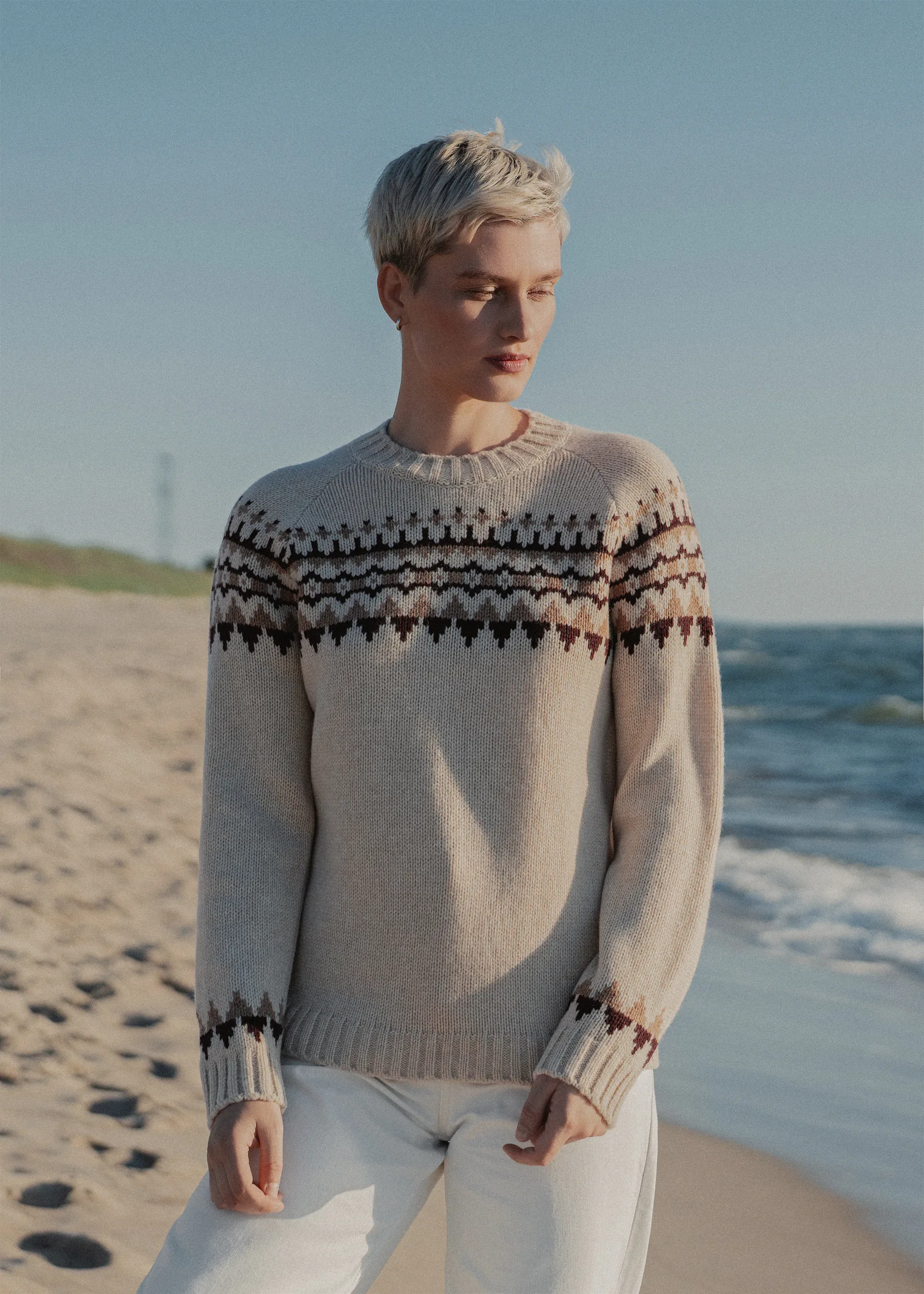 PULLOVER NANNA AUS KASCHMIR UND MERINOWOLLE