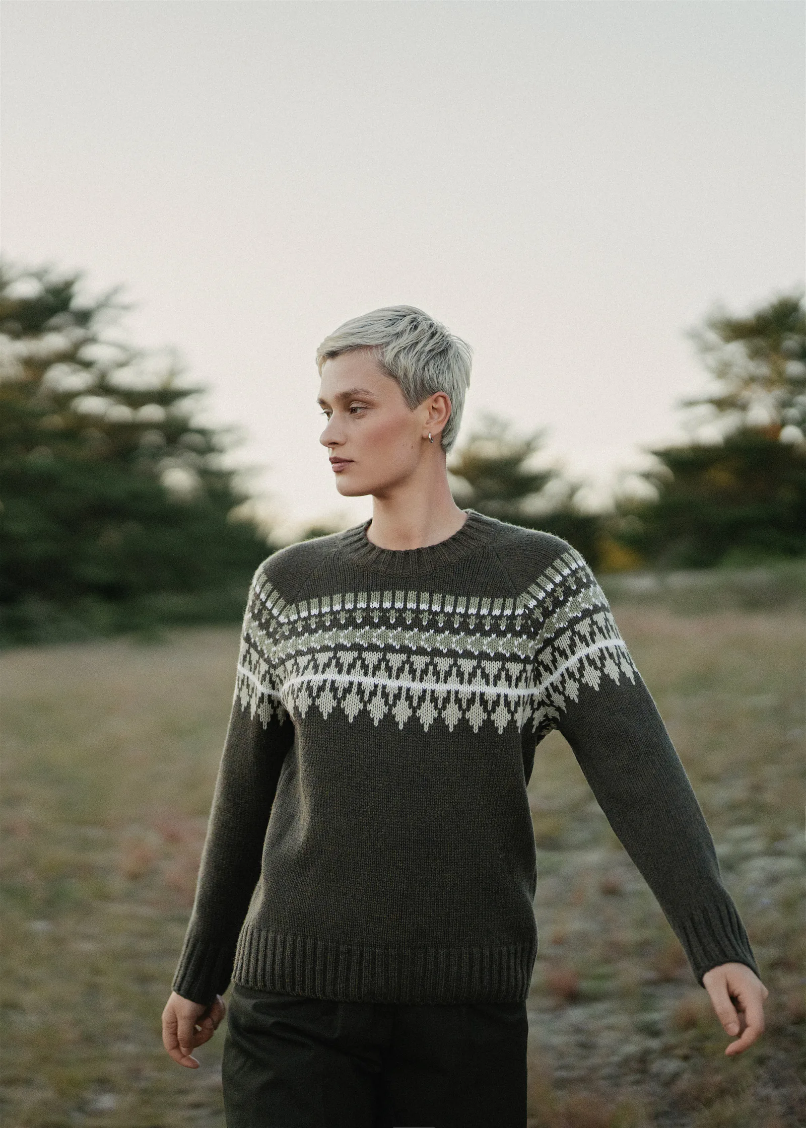 PULLOVER MOSSA AUS KASCHMIR UND MERINOWOLLE